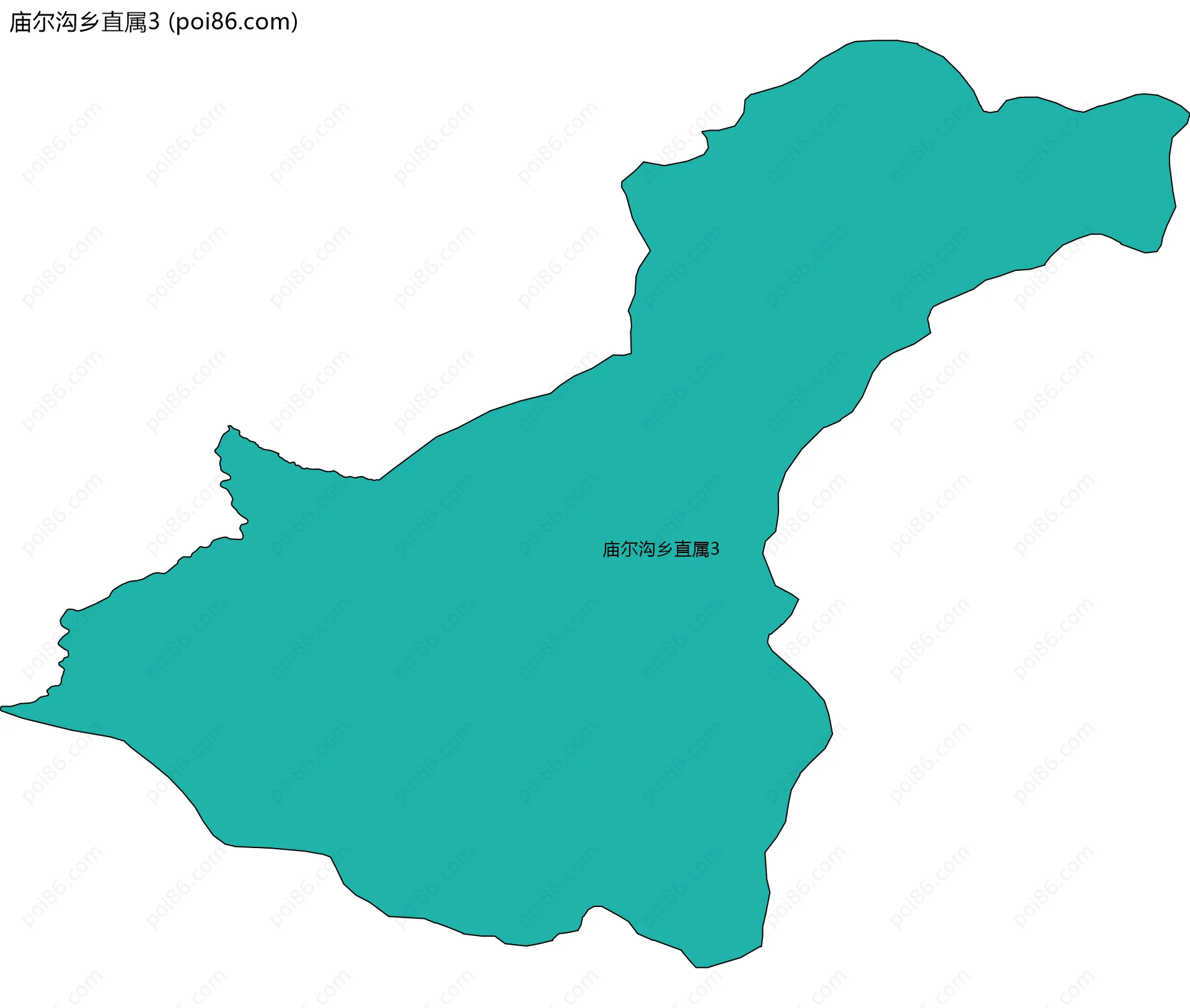庙尔沟乡直属3边界地图