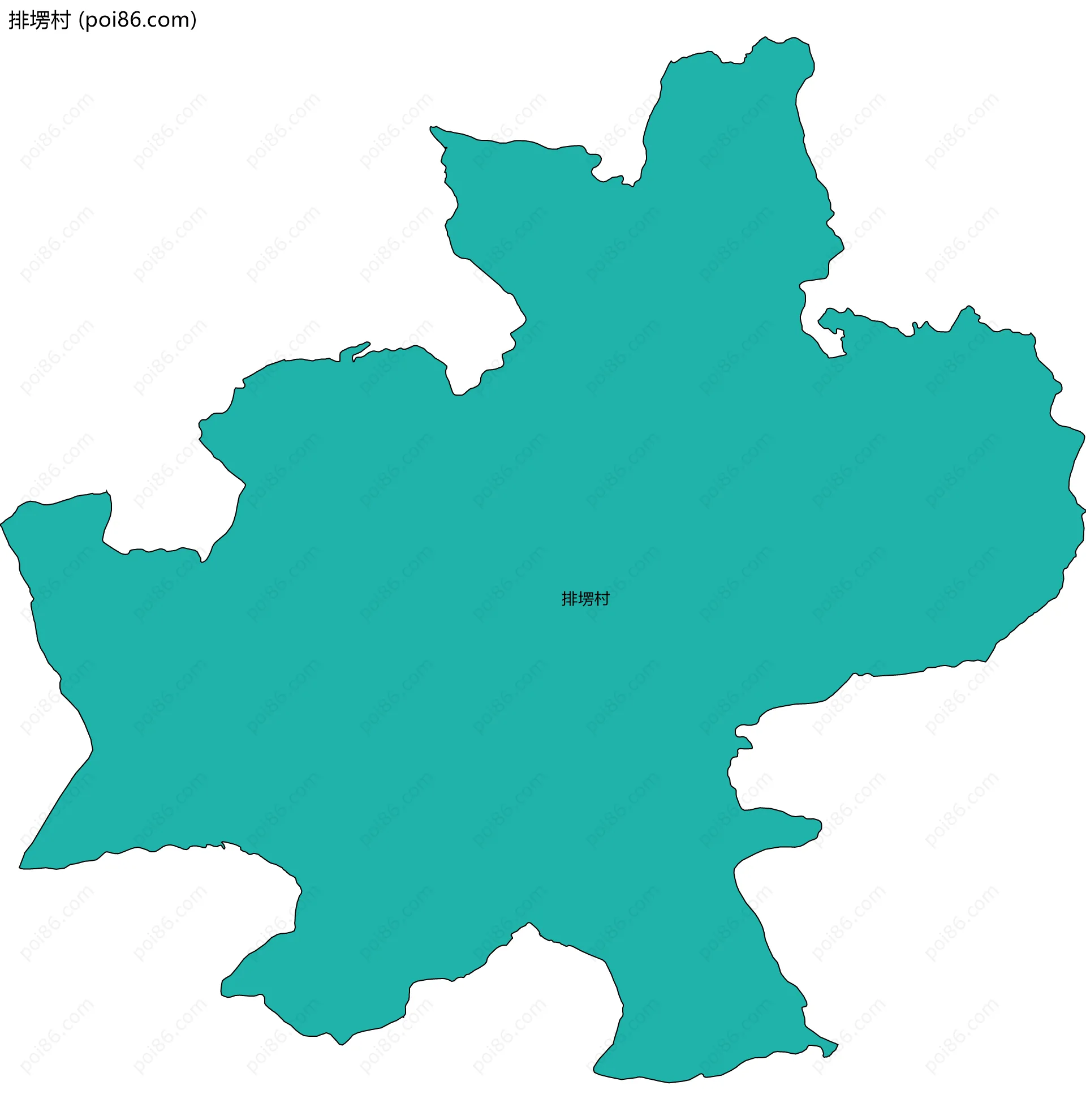 排塄村边界地图