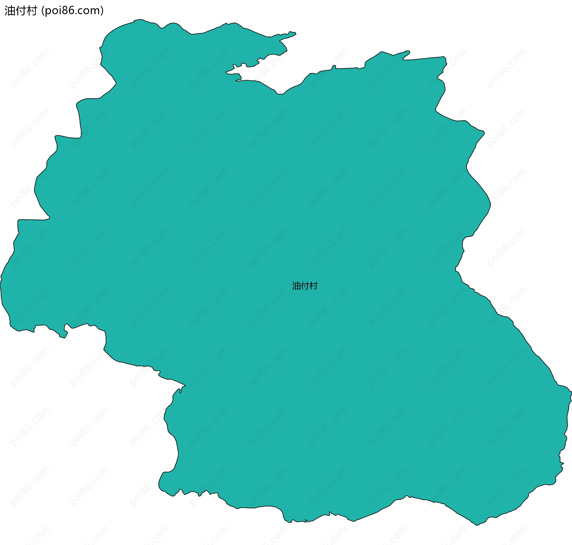 油付村边界地图
