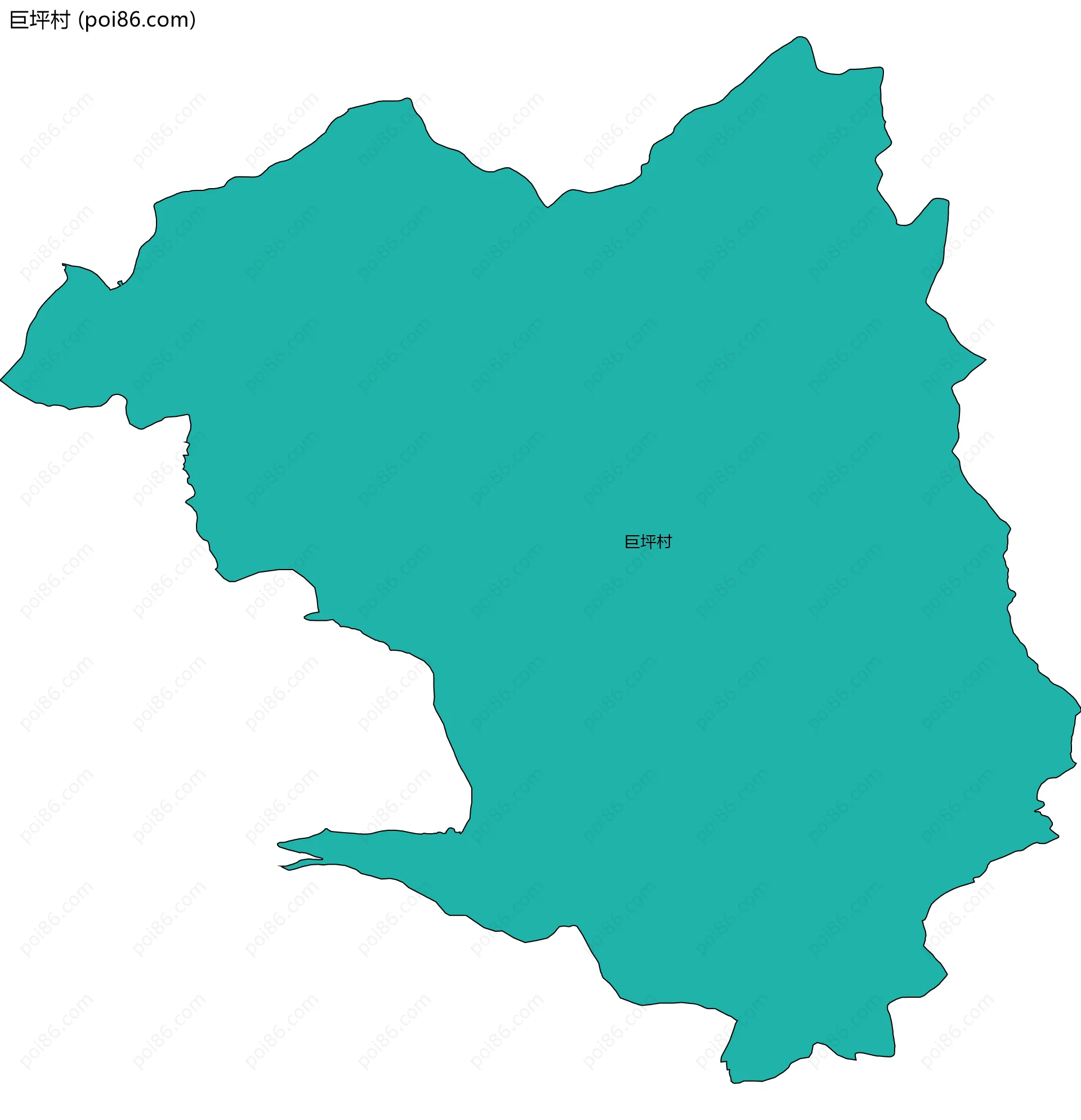 巨坪村边界地图