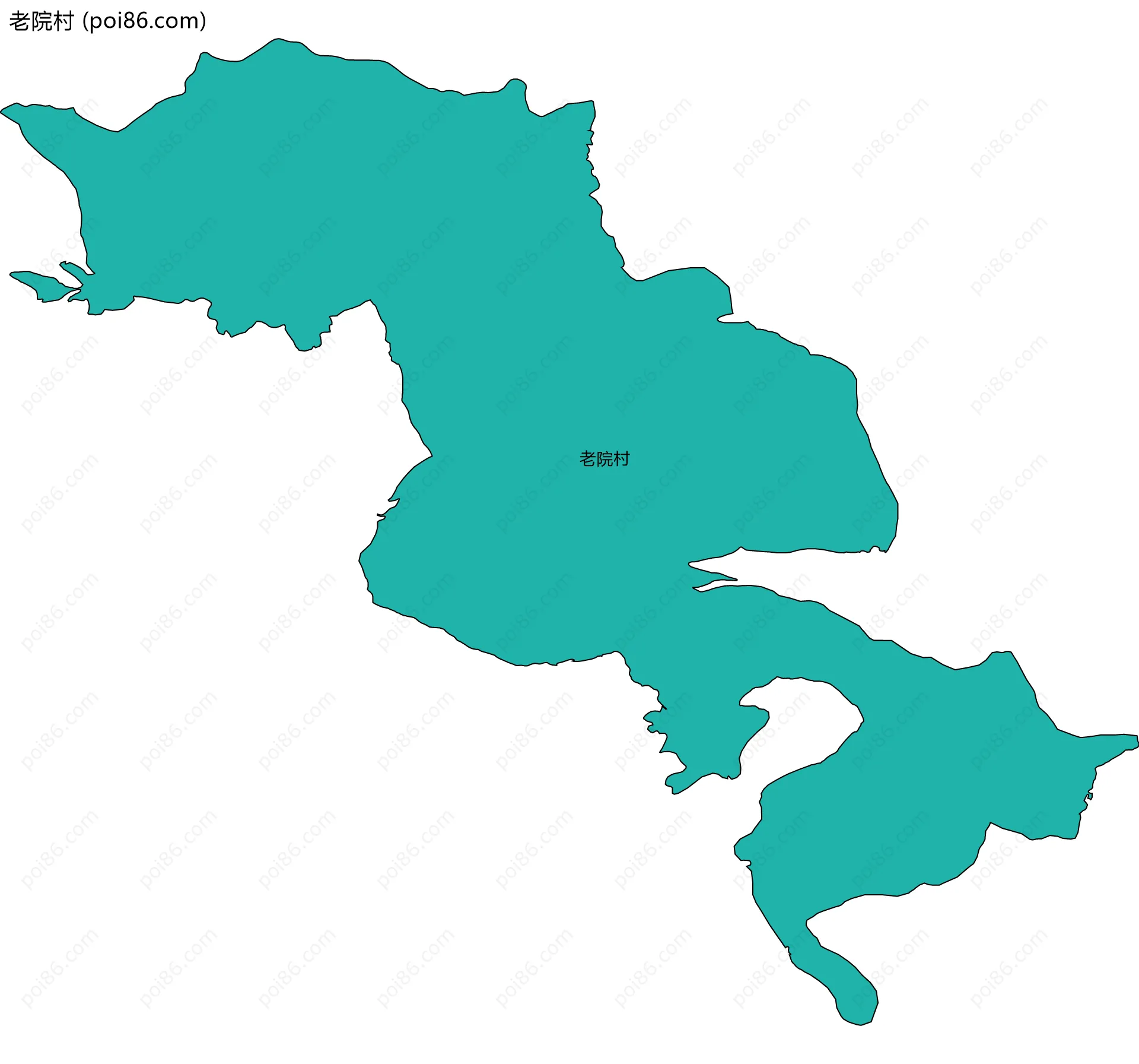 老院村边界地图