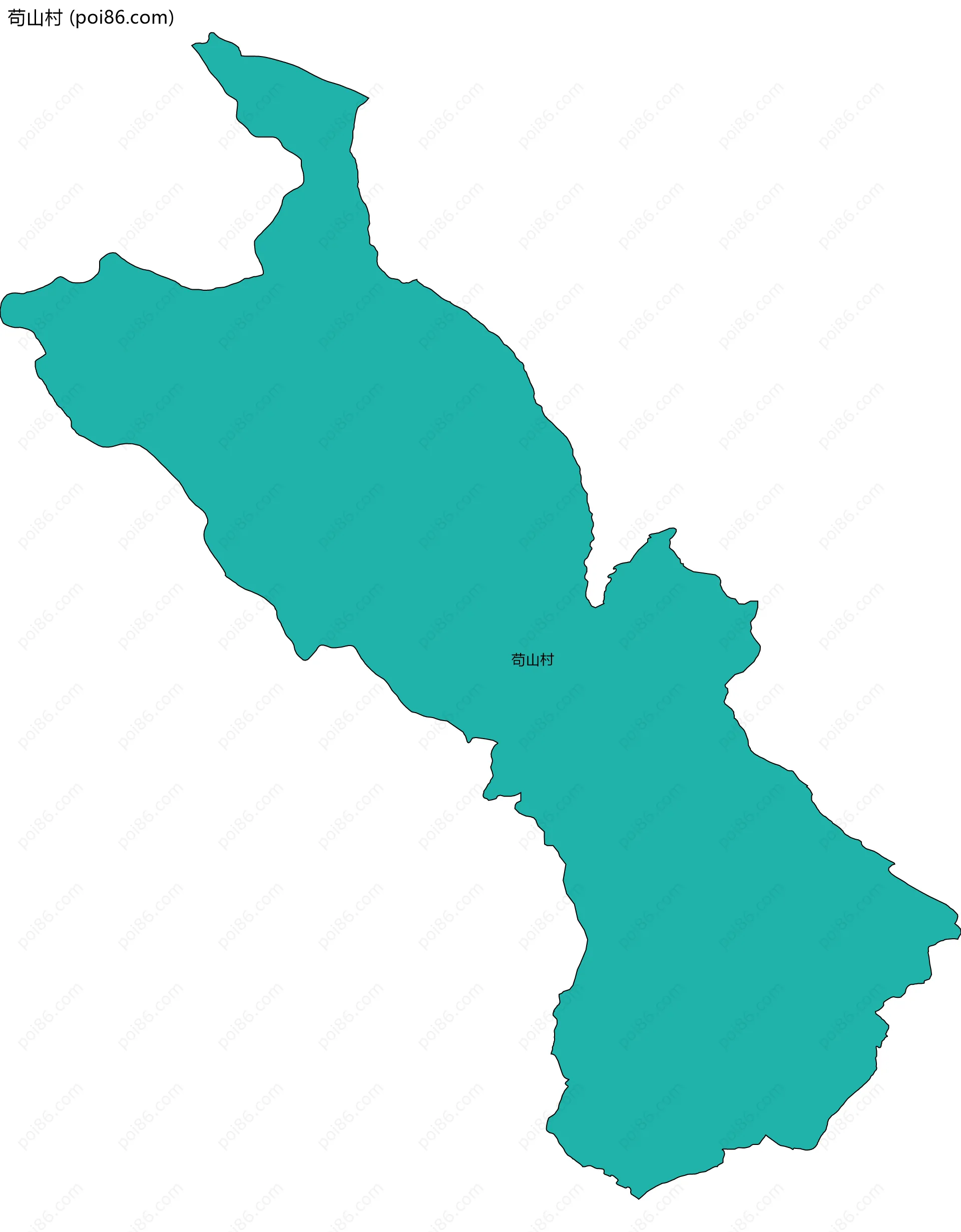 苟山村边界地图