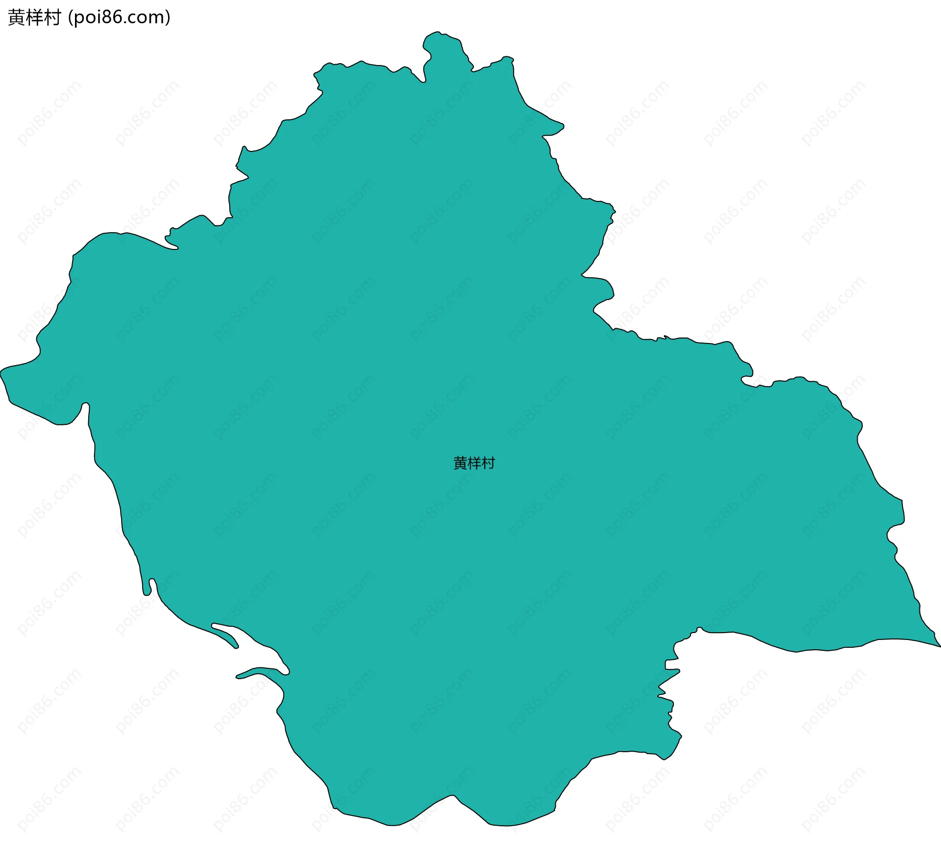黄样村边界地图
