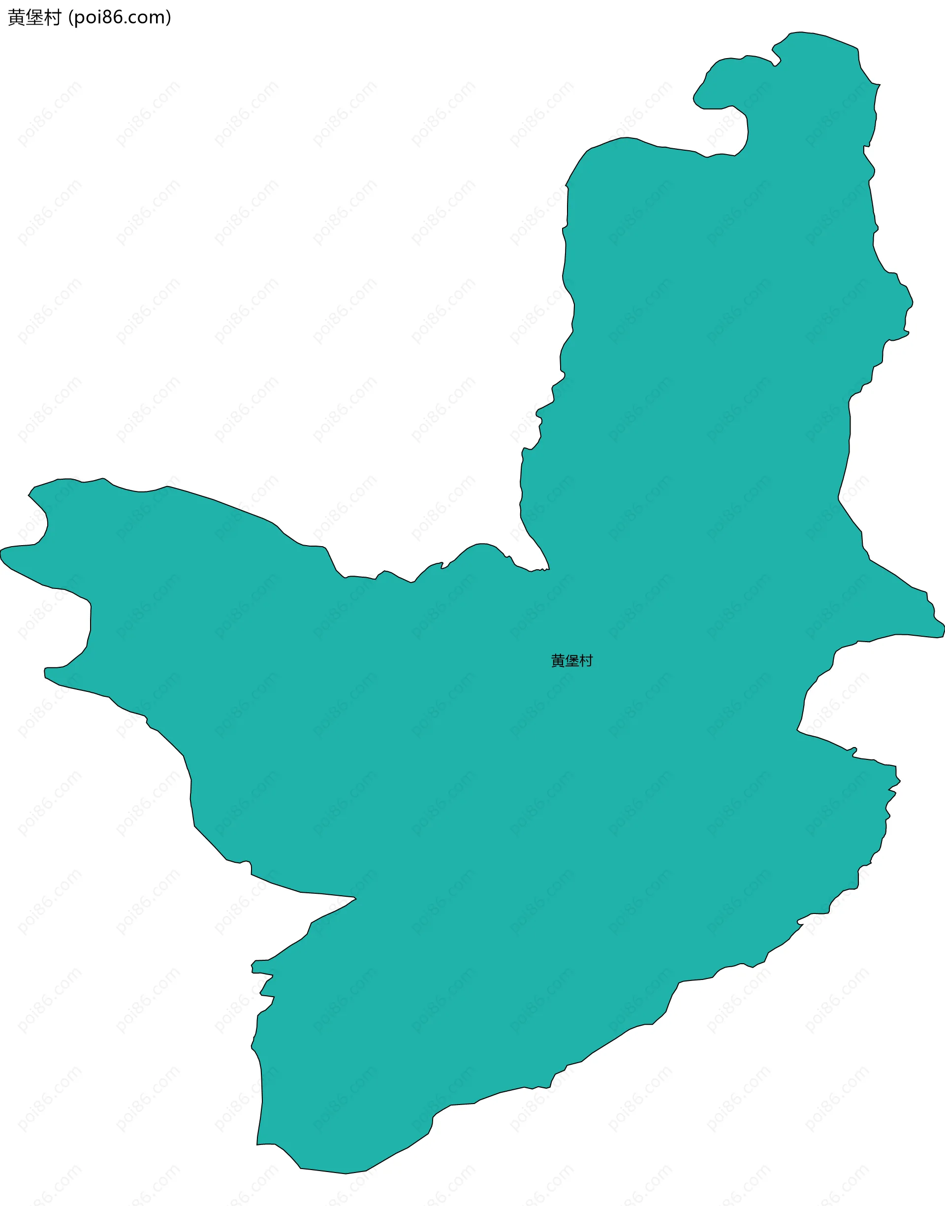 黄堡村边界地图