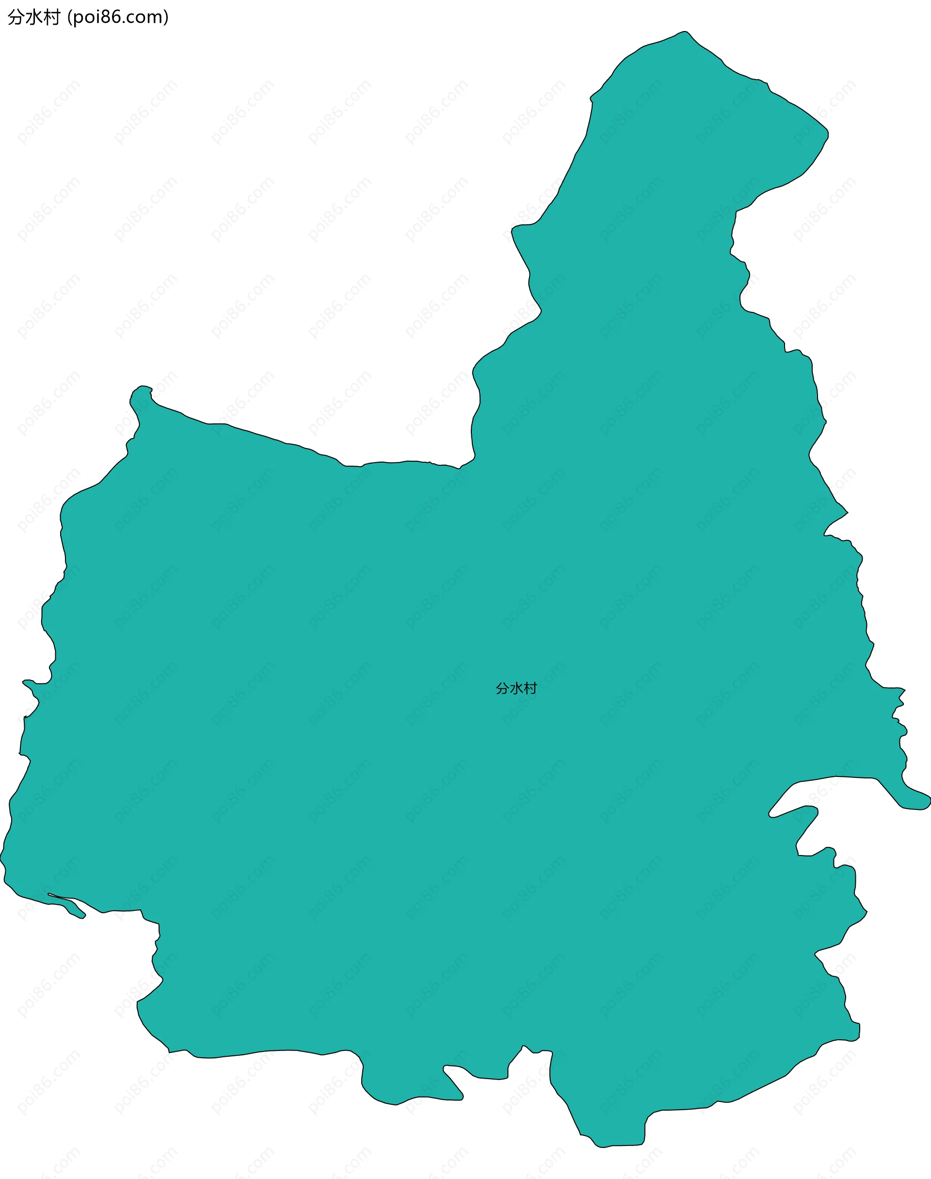 分水村边界地图