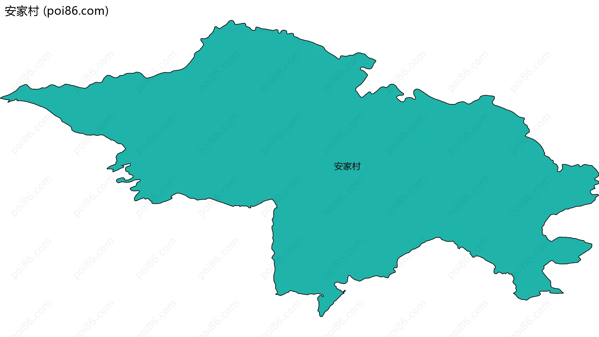 安家村边界地图