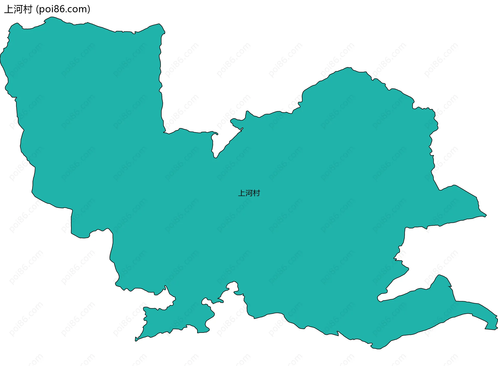 上河村边界地图