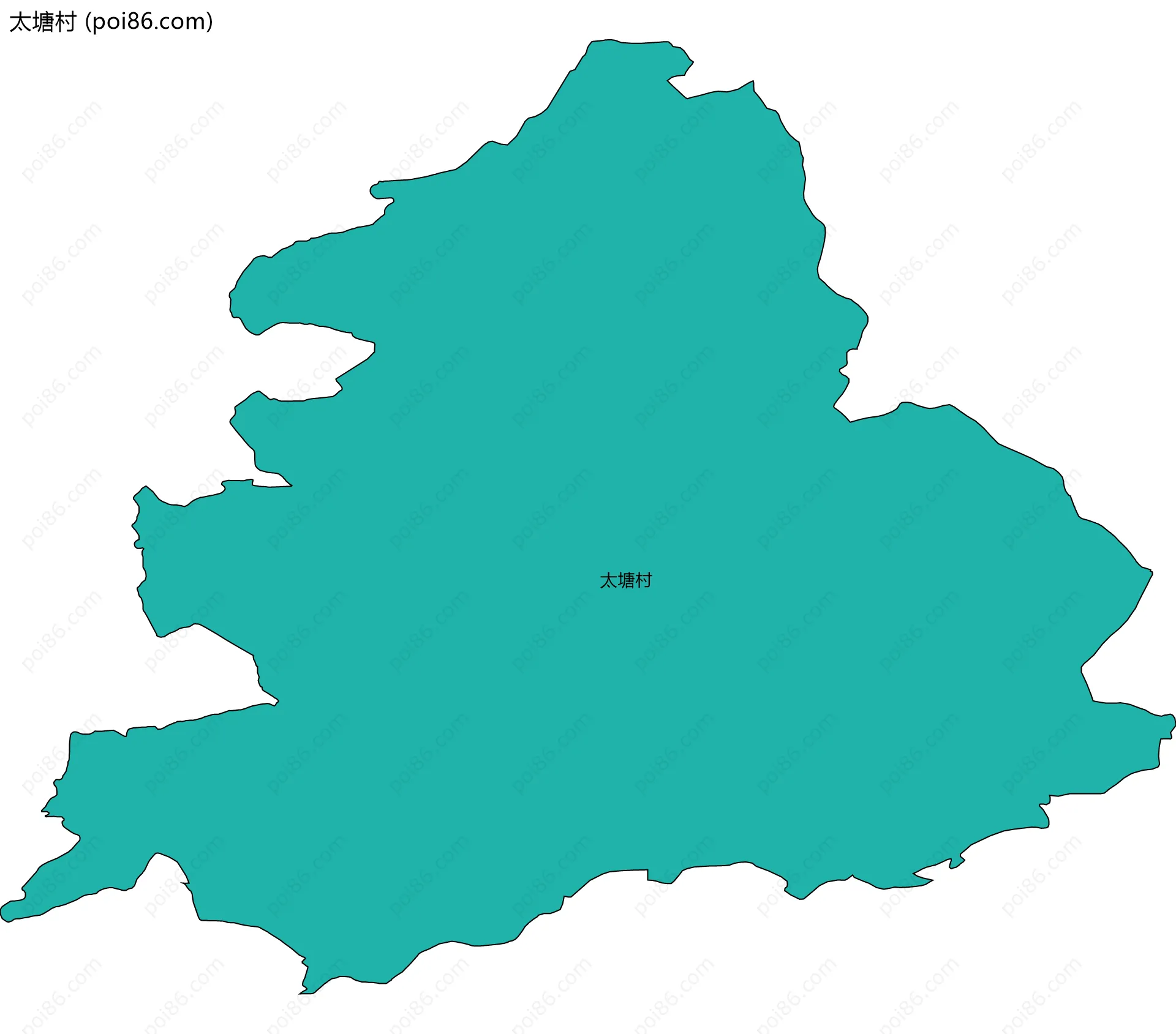 太塘村边界地图