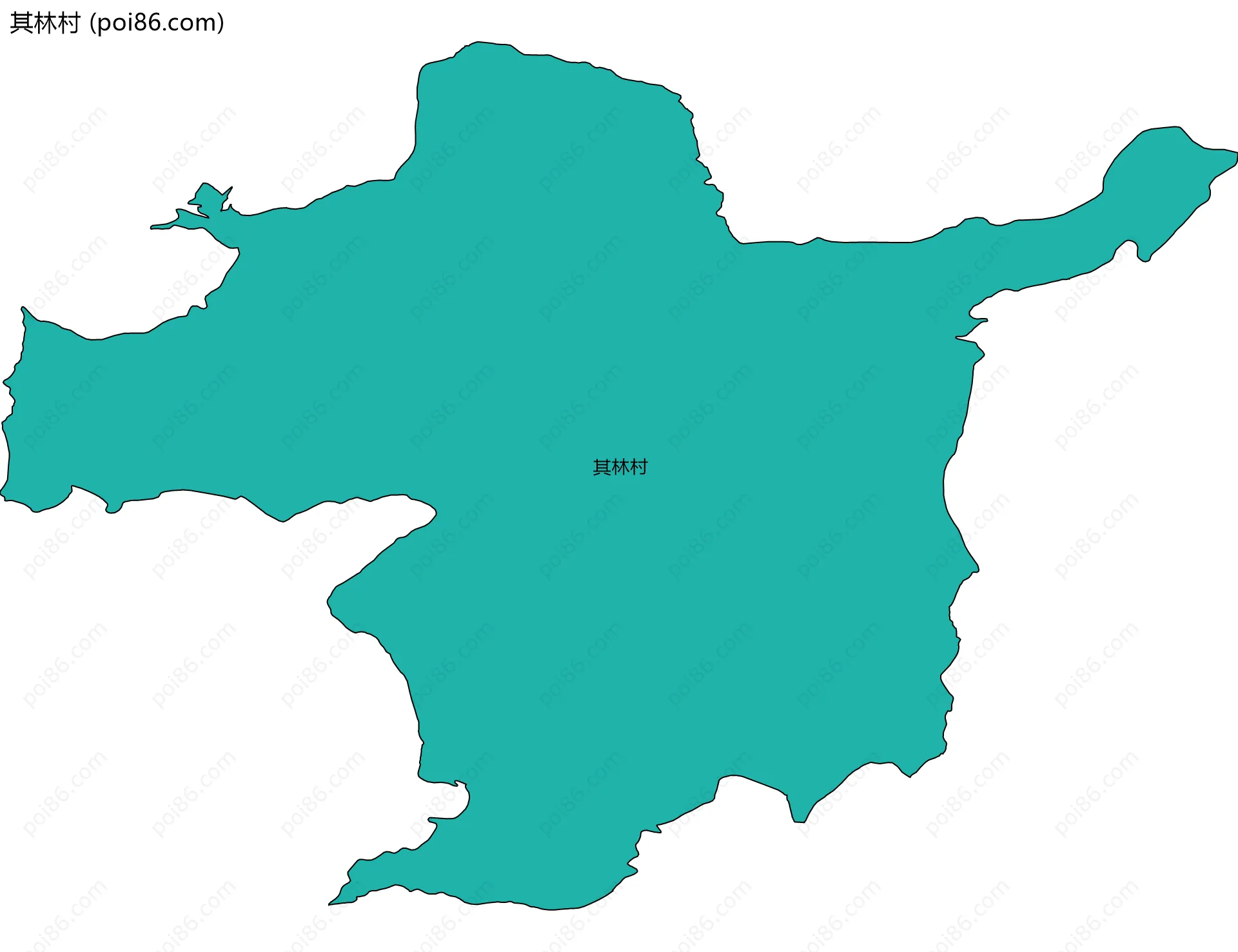 其林村边界地图