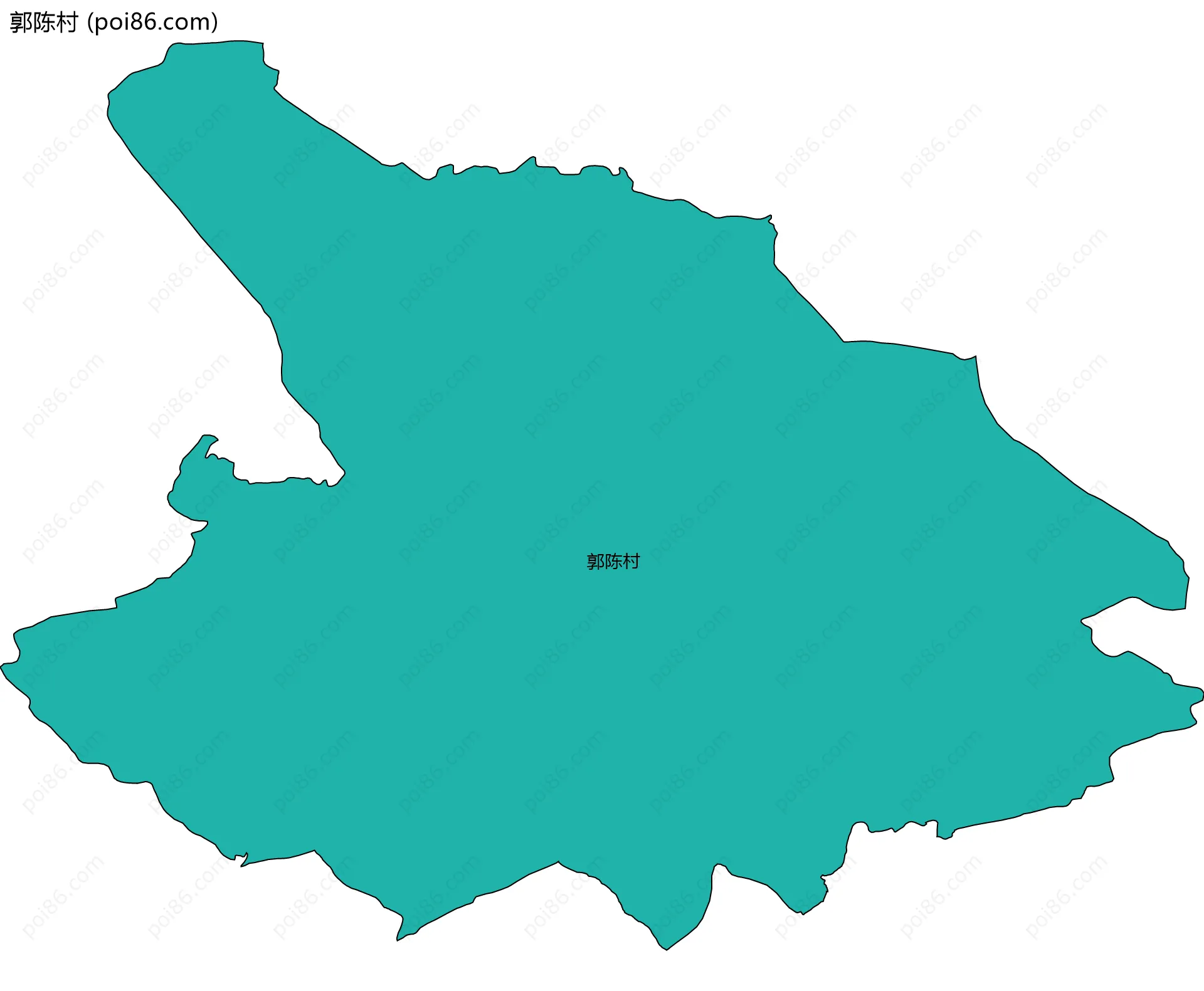 郭陈村边界地图