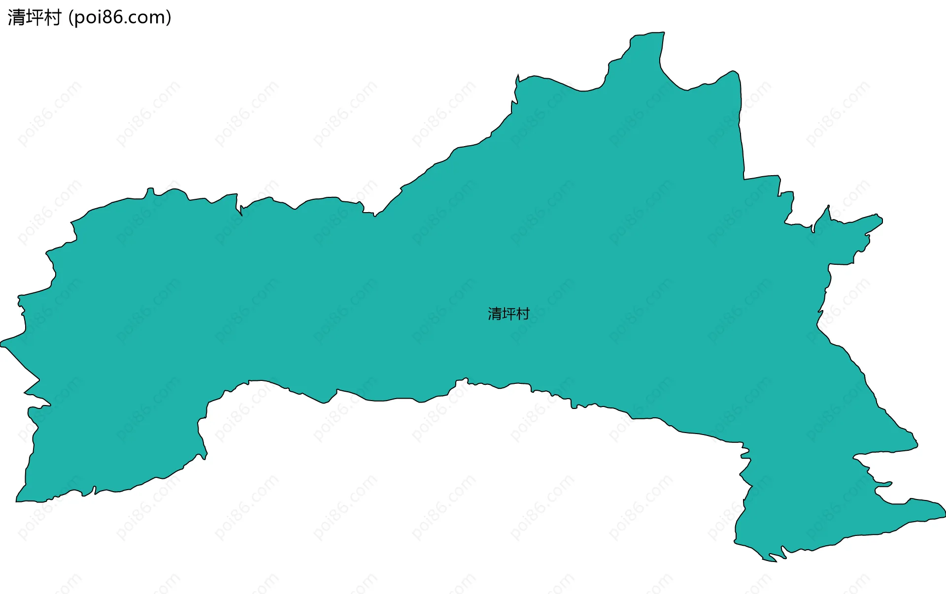 清坪村边界地图