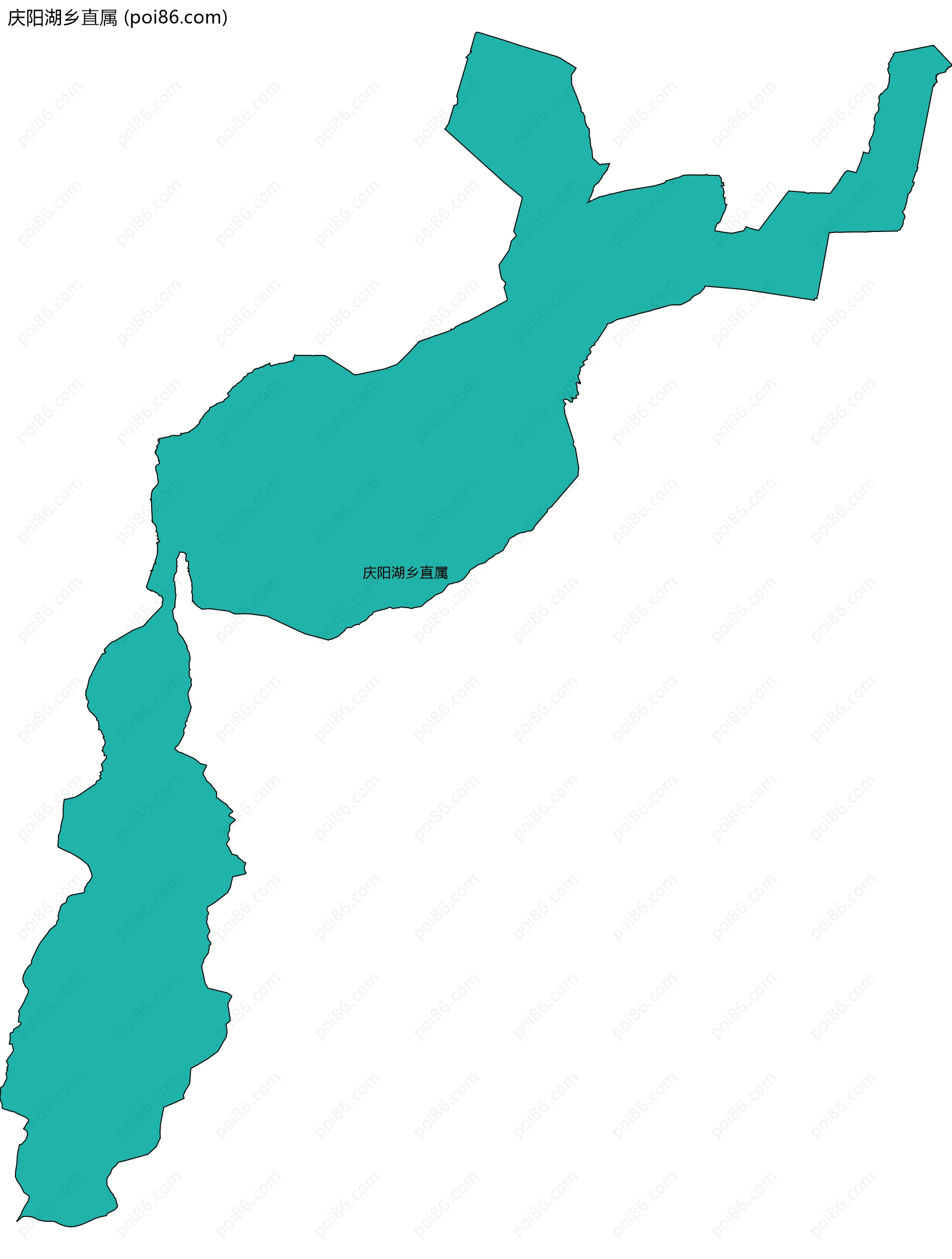 庆阳湖乡直属边界地图