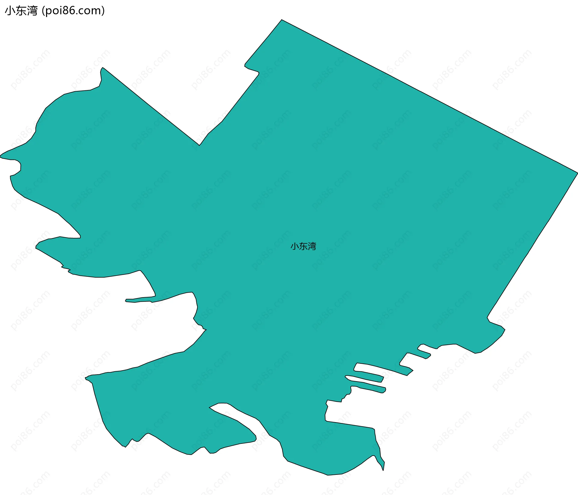 小东湾边界地图