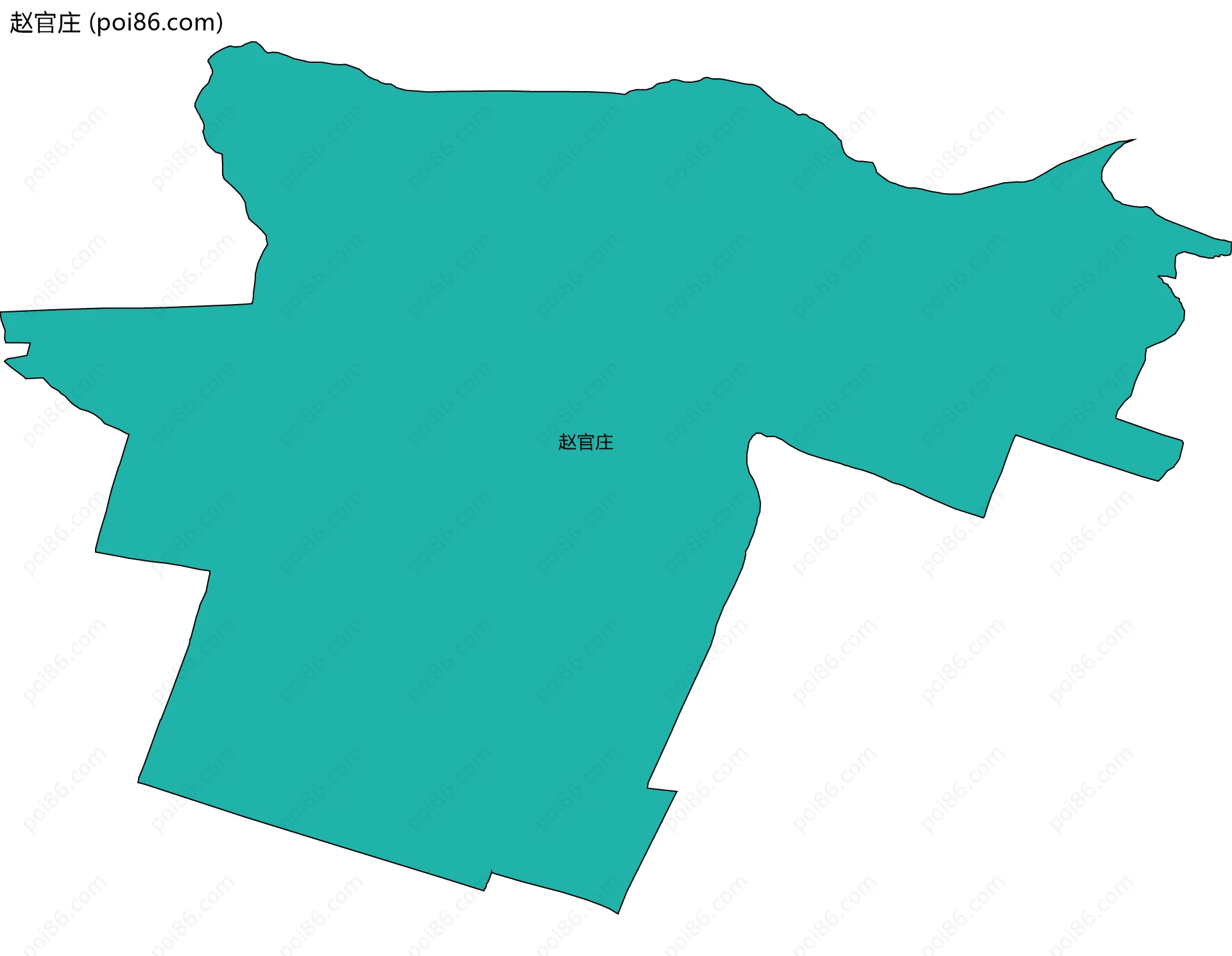 赵官庄边界地图