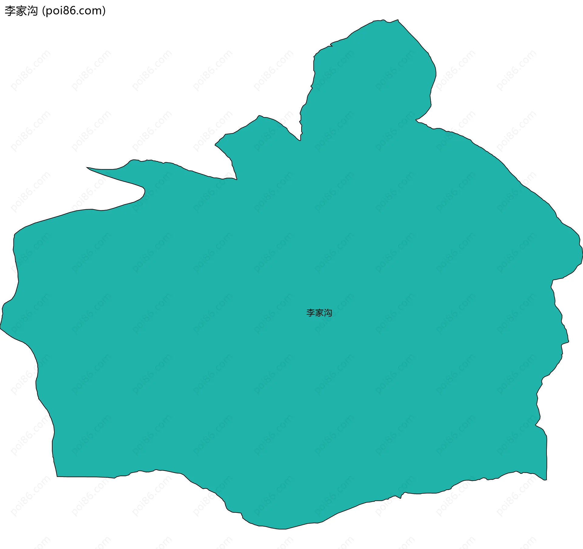 李家沟边界地图