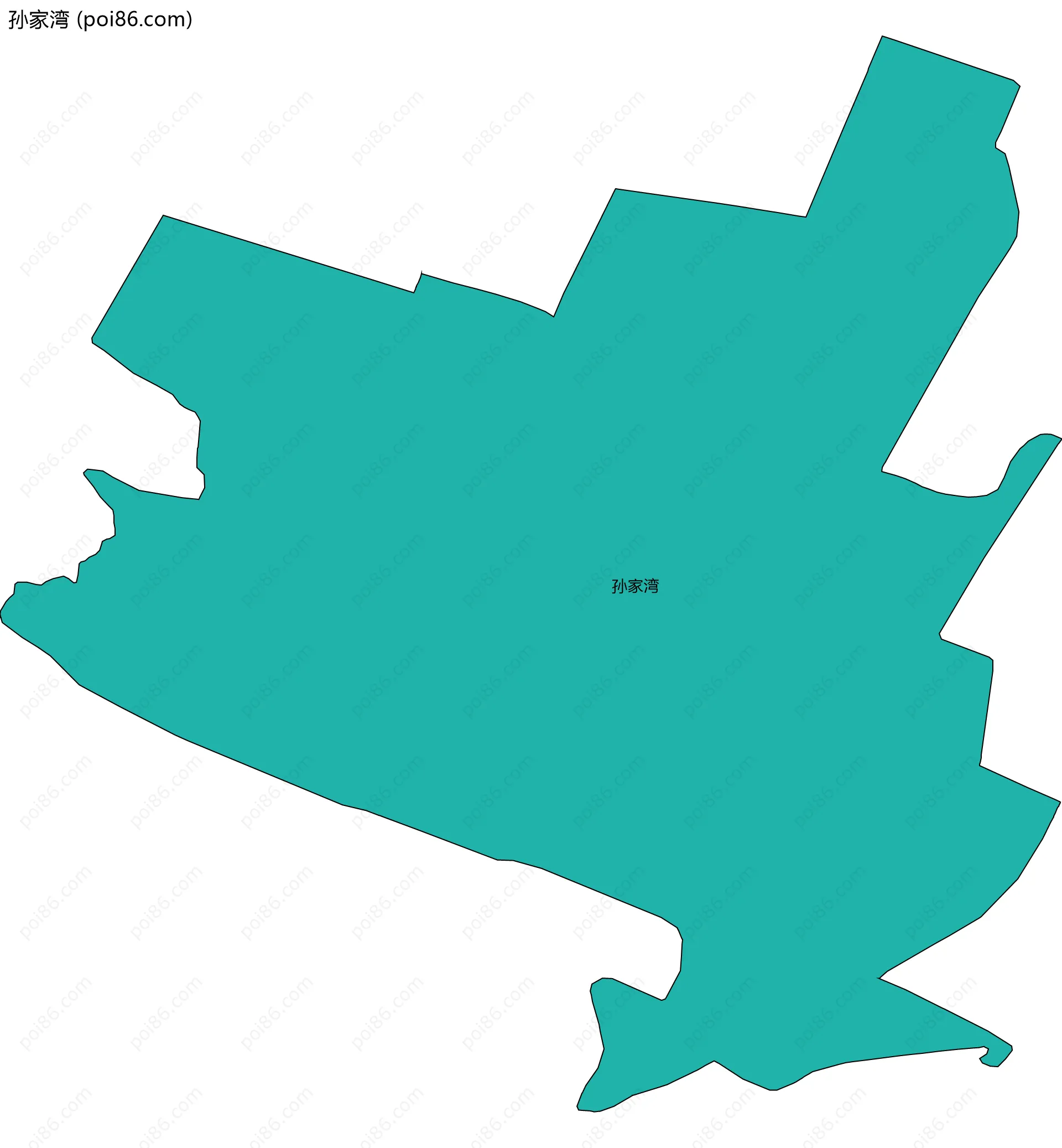 孙家湾边界地图