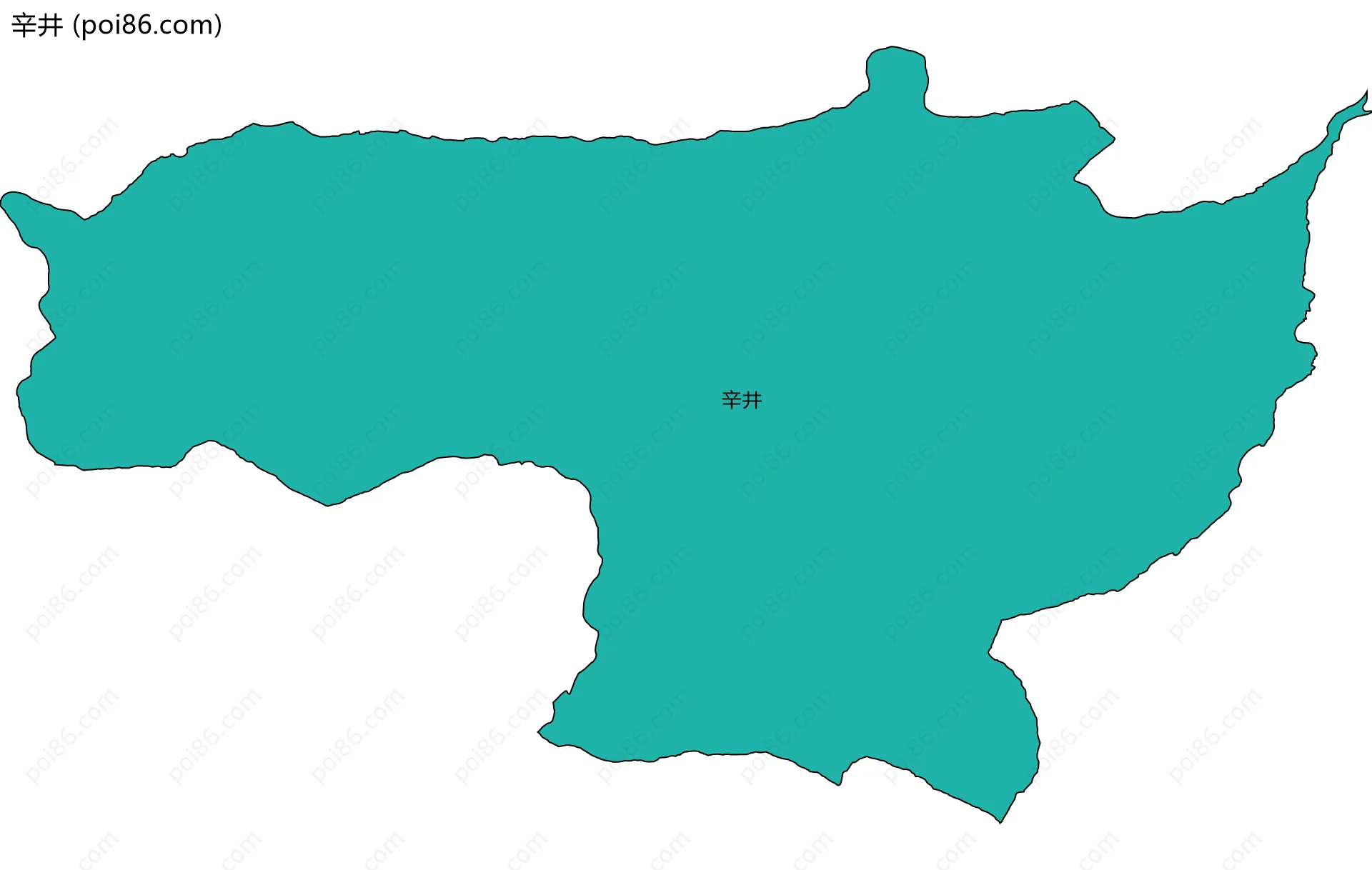 辛井边界地图