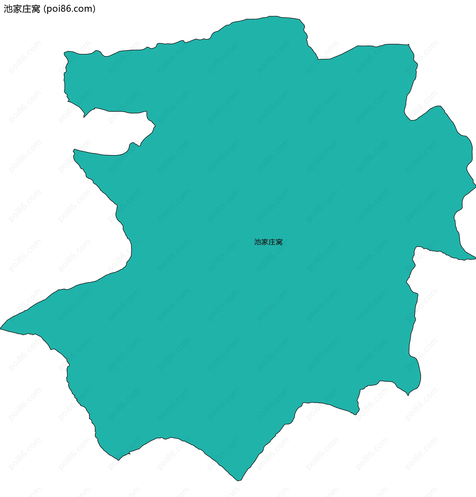 池家庄窝边界地图