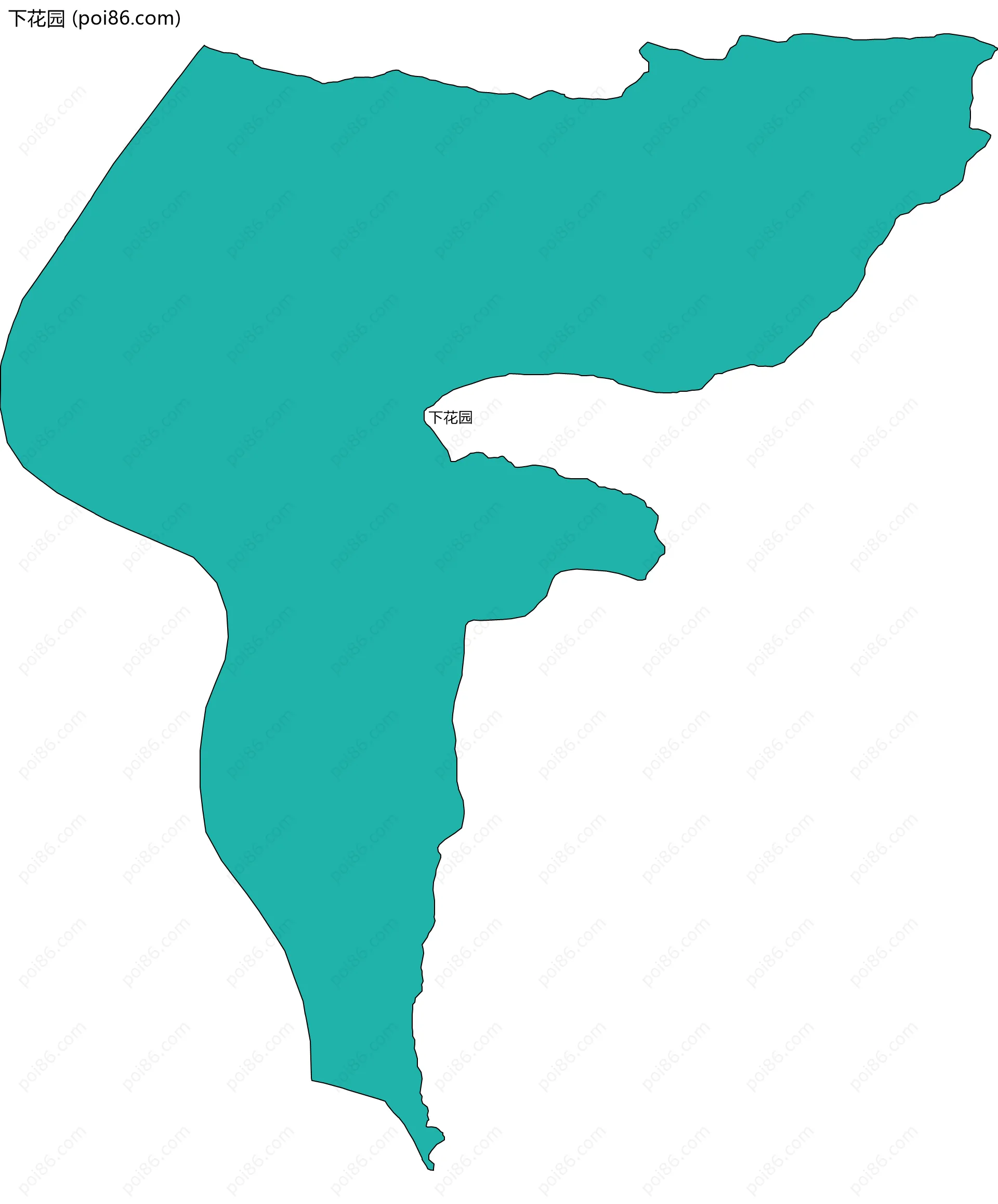 下花园边界地图