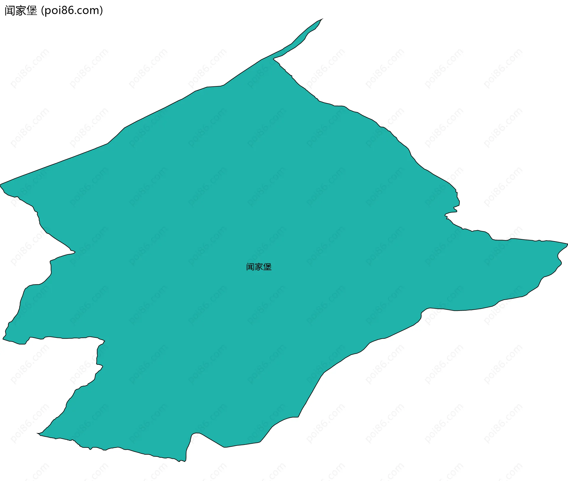 闻家堡边界地图
