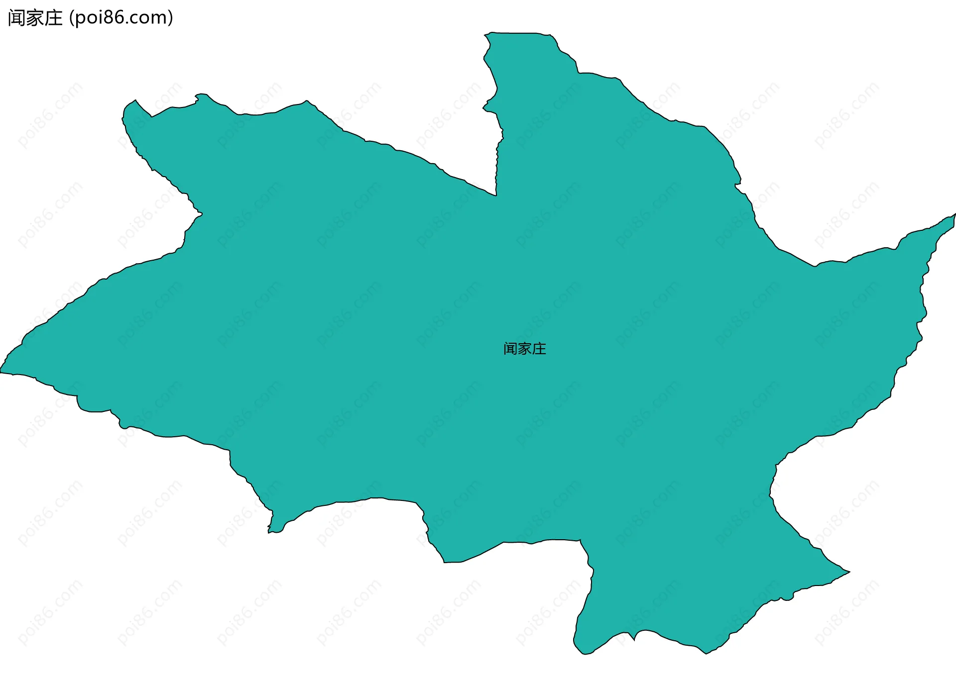 闻家庄边界地图