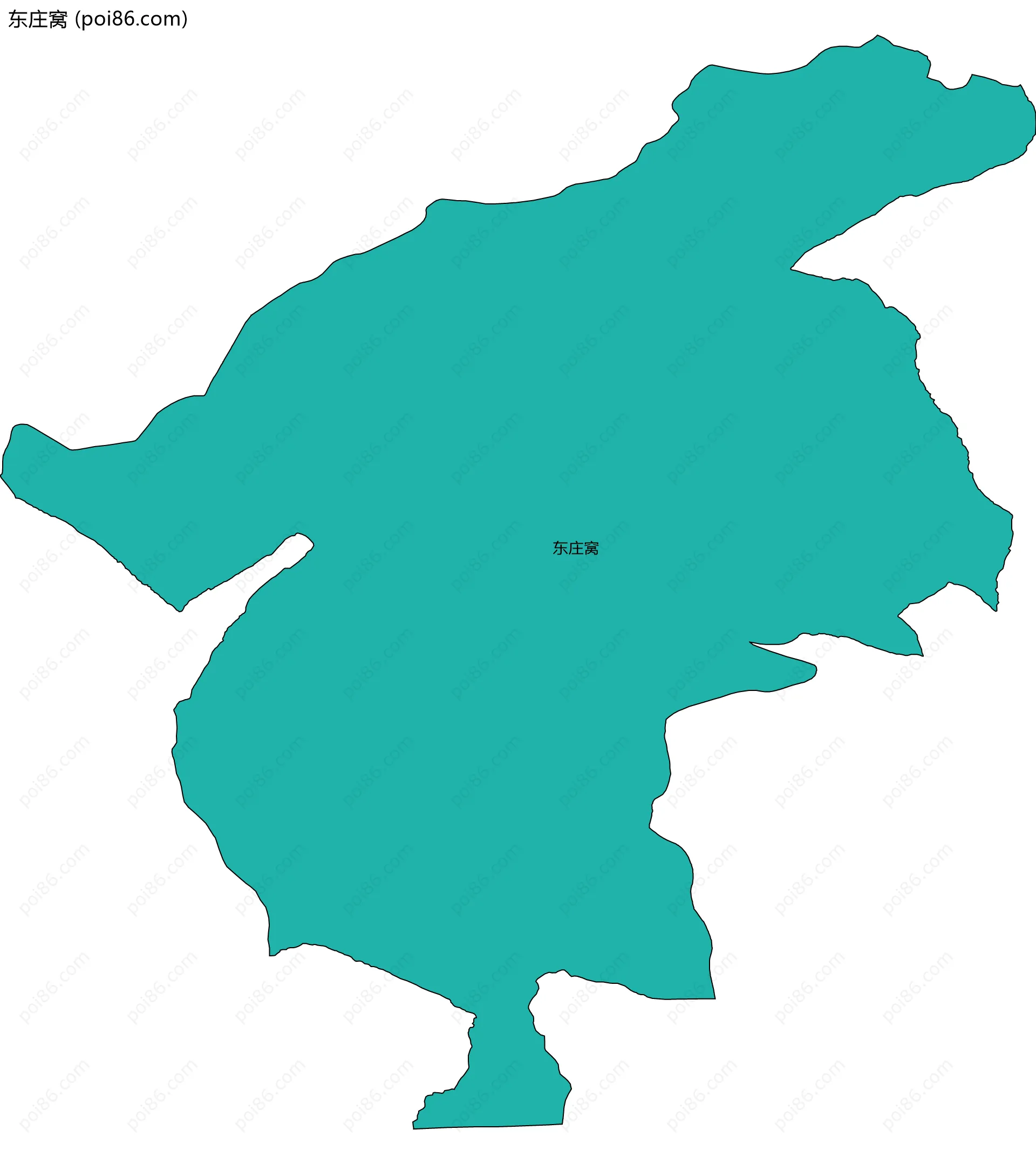 东庄窝边界地图