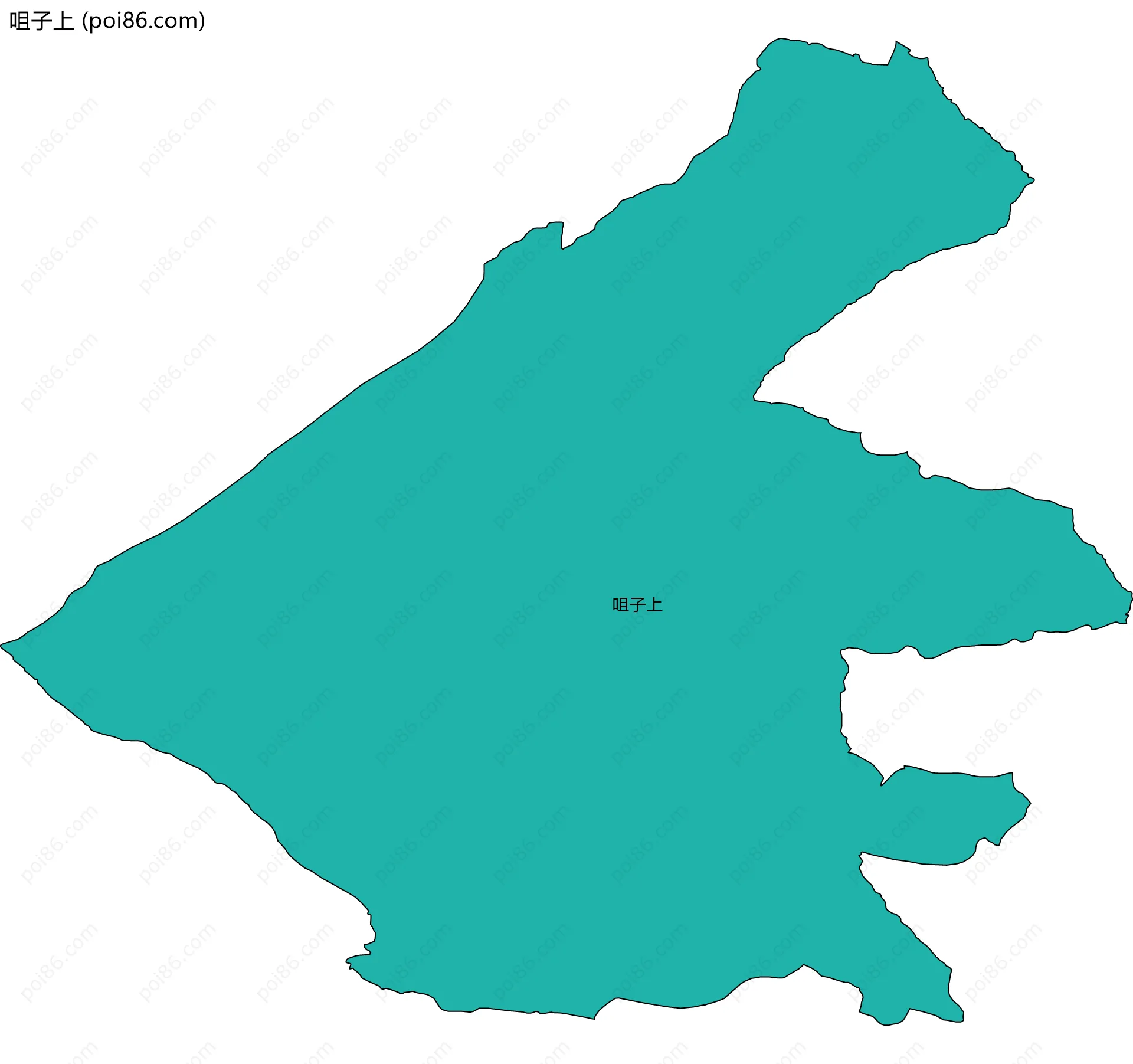 咀子上边界地图
