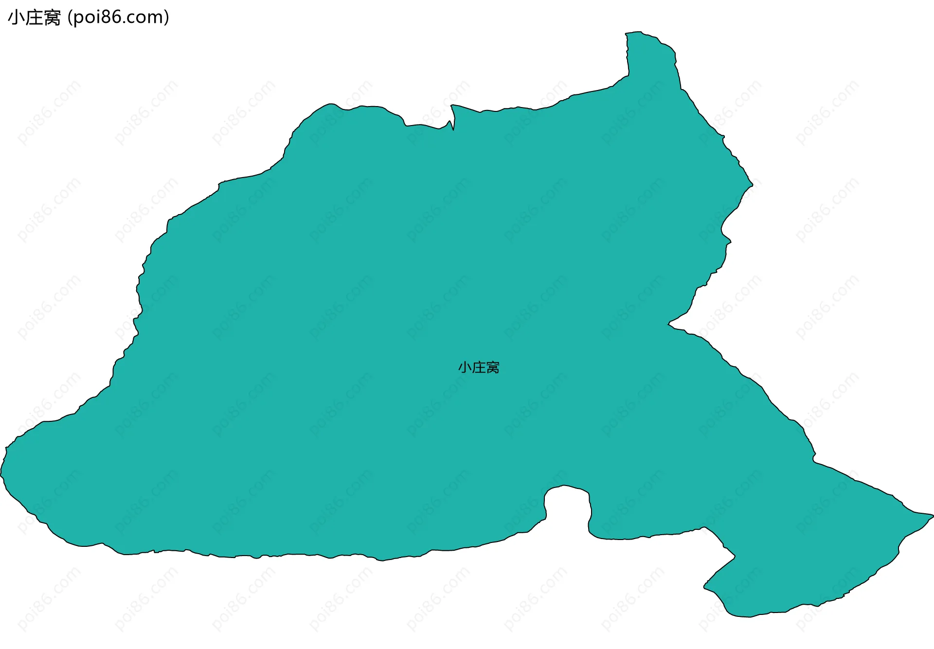 小庄窝边界地图