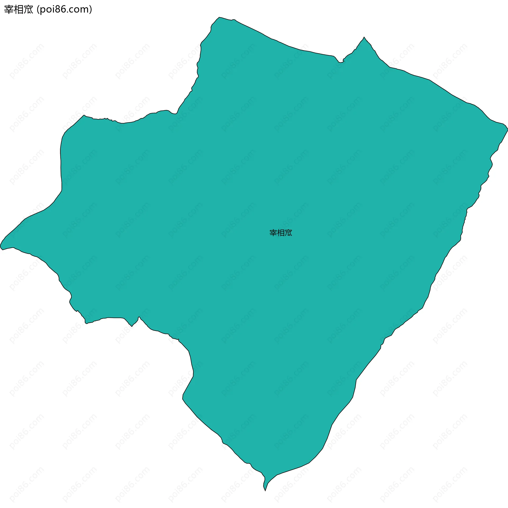 宰相窊边界地图