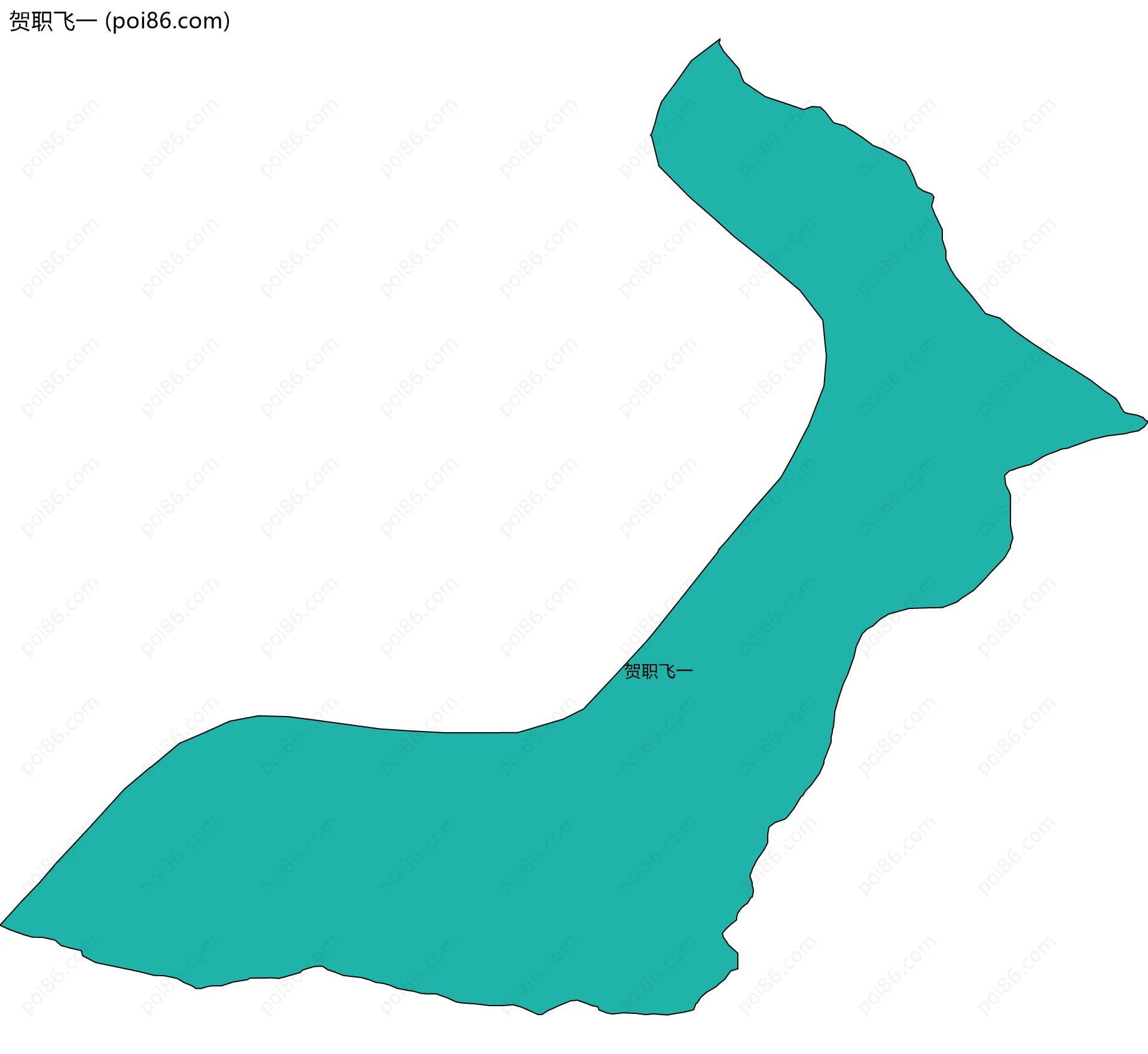 贺职飞一边界地图