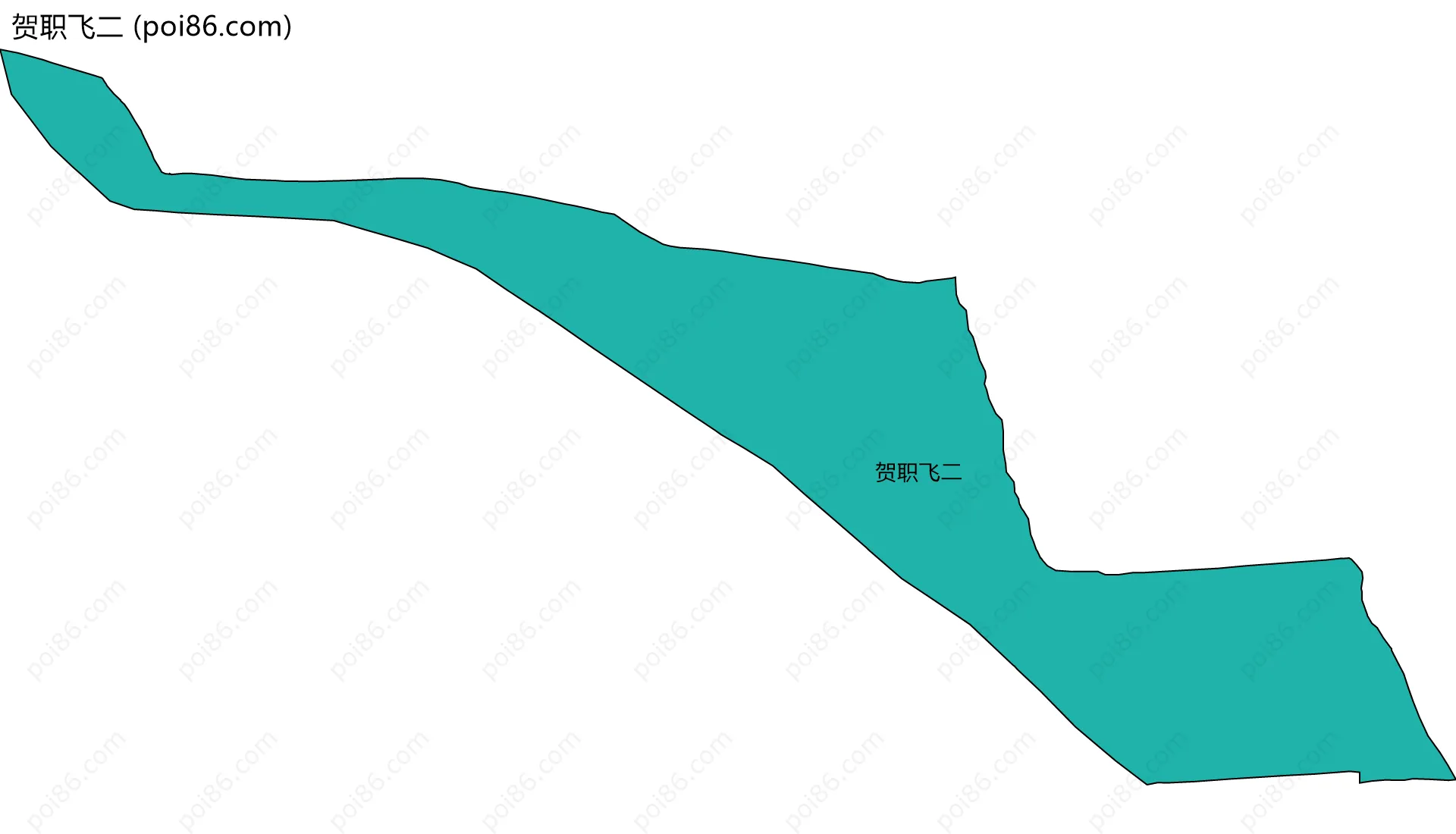 贺职飞二边界地图