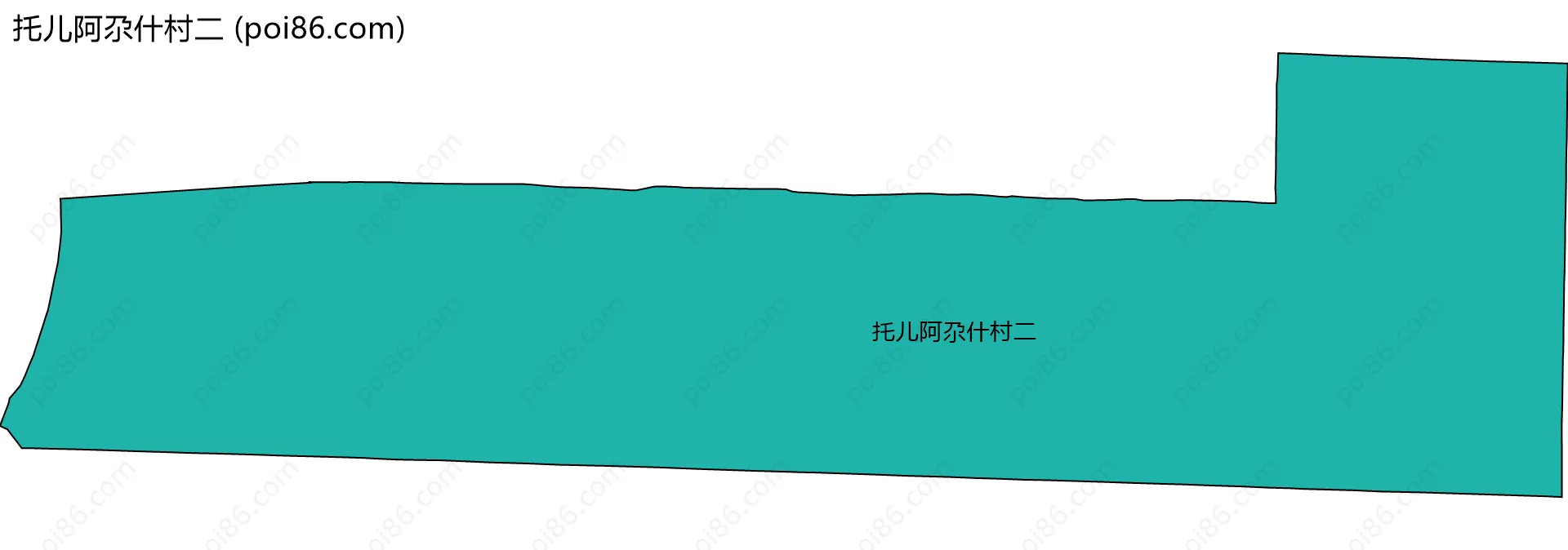 托儿阿尕什村二边界地图