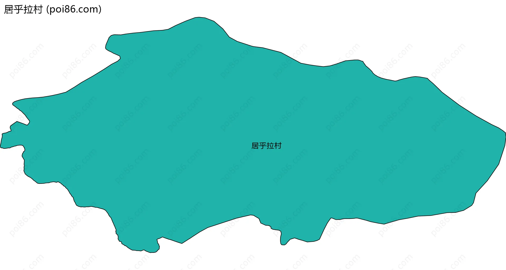居乎拉村边界地图