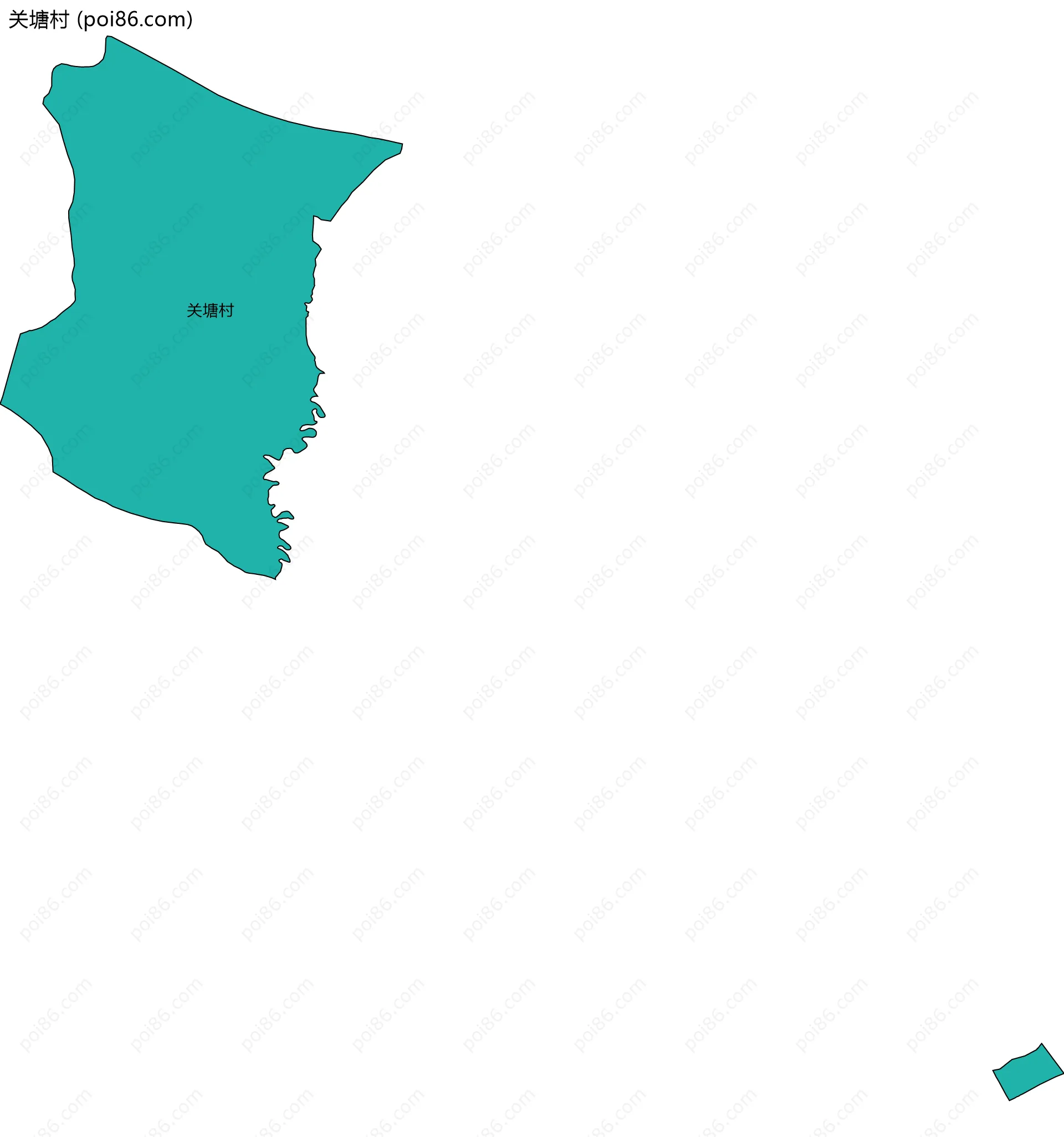 关塘村边界地图