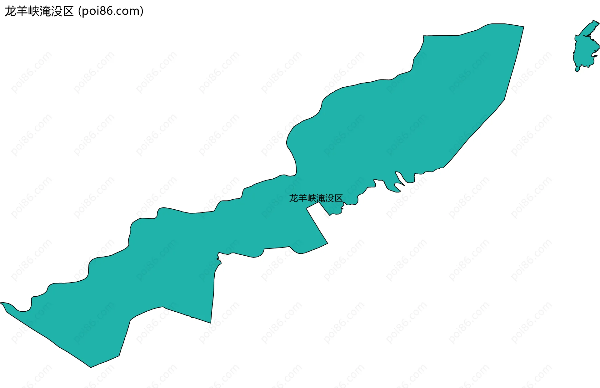 龙羊峡淹没区边界地图
