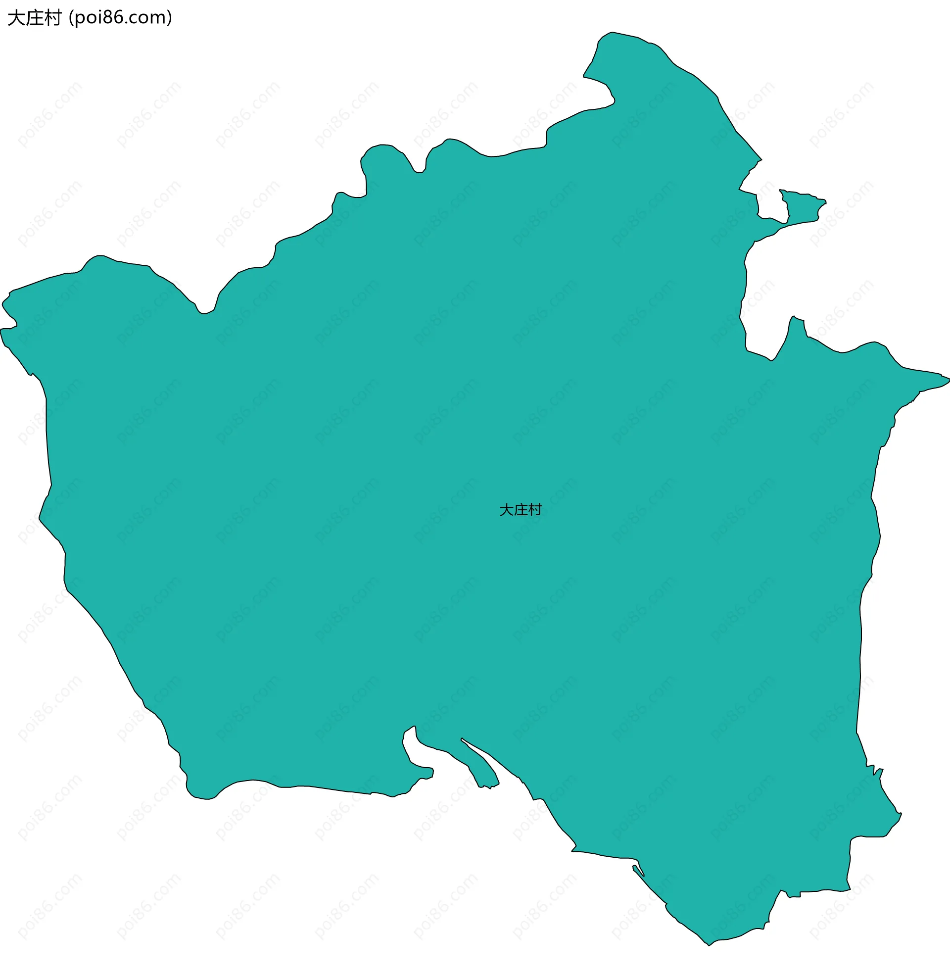 大庄村边界地图