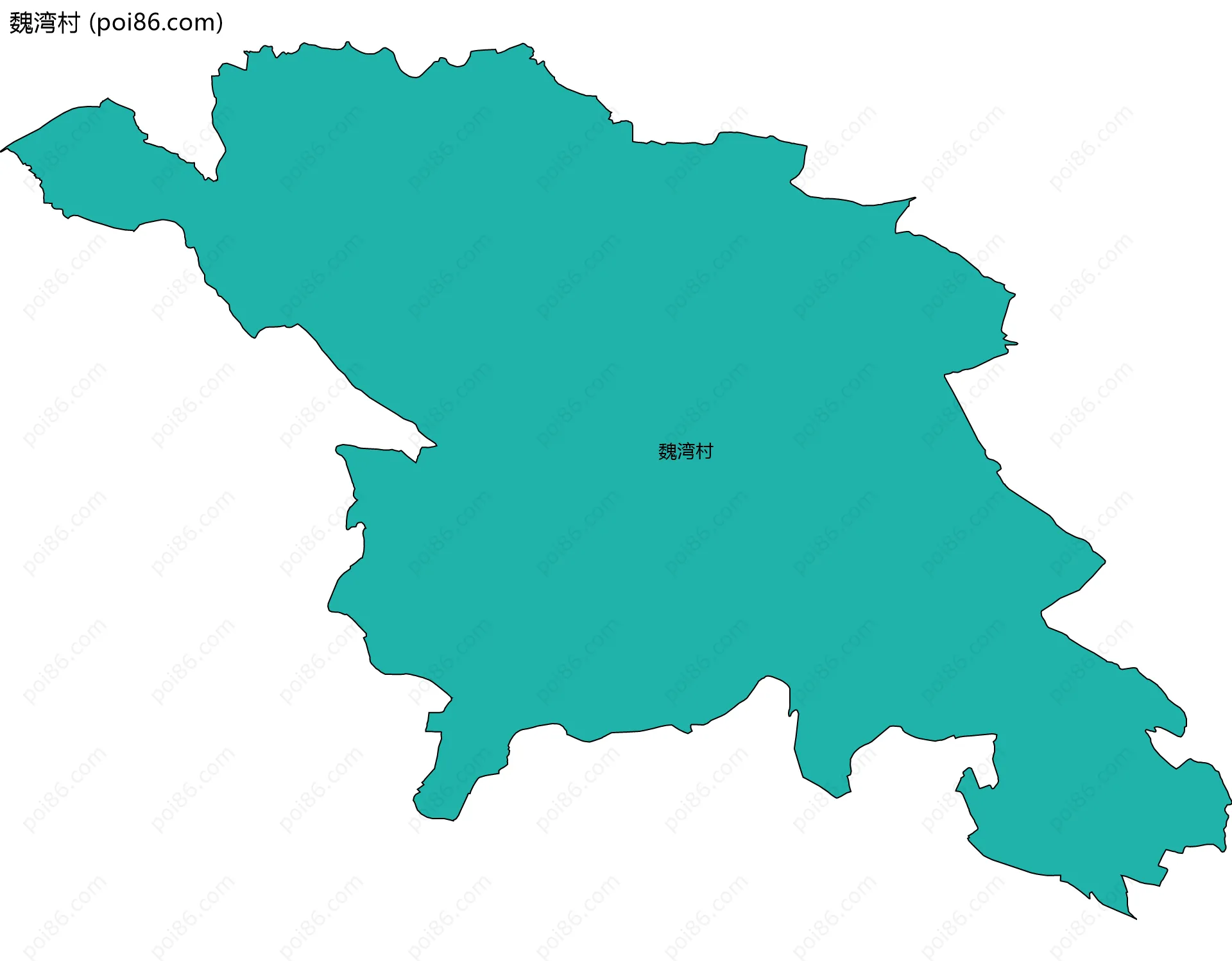 魏湾村边界地图