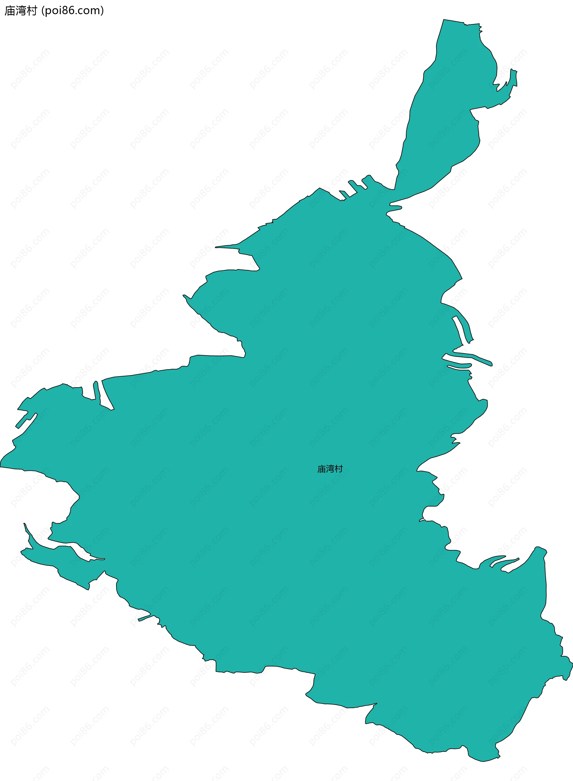 庙湾村边界地图