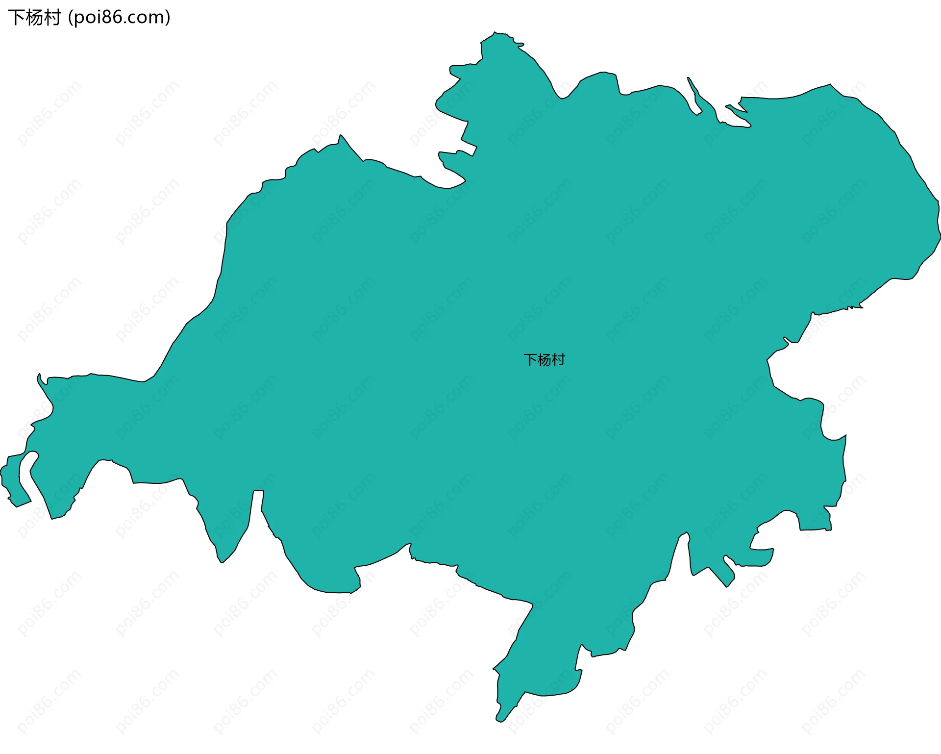 下杨村边界地图