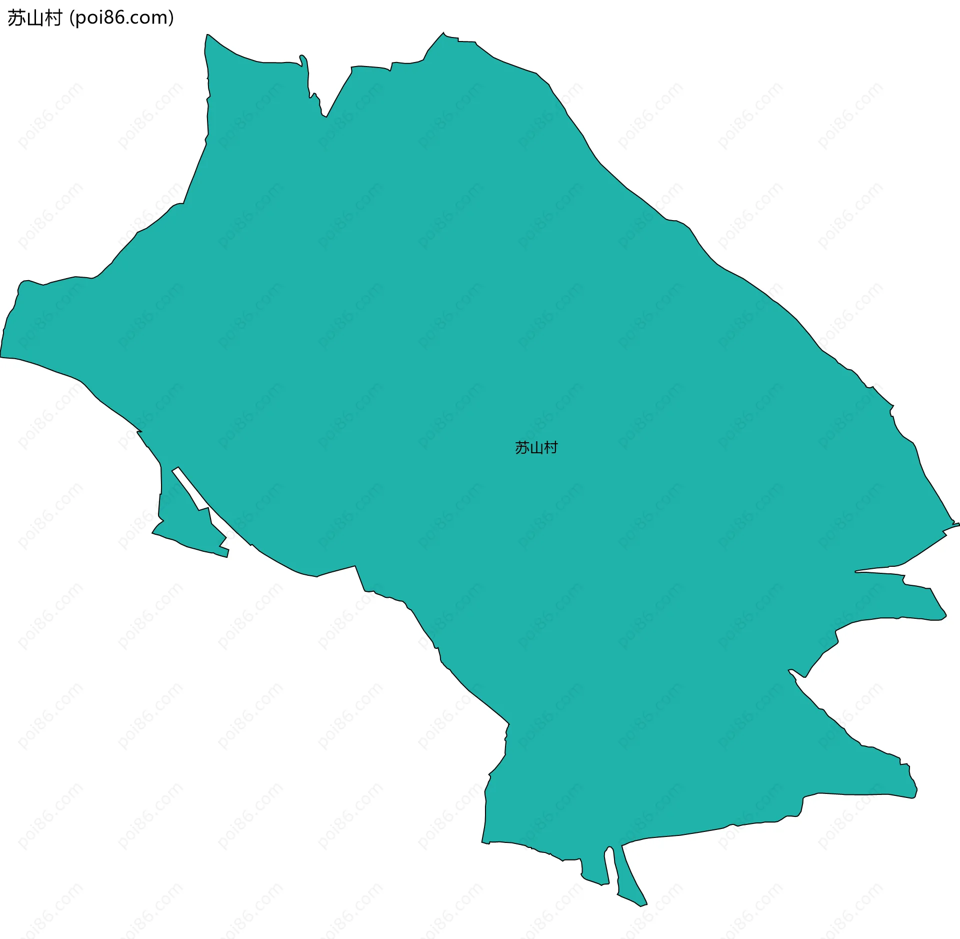 苏山村边界地图
