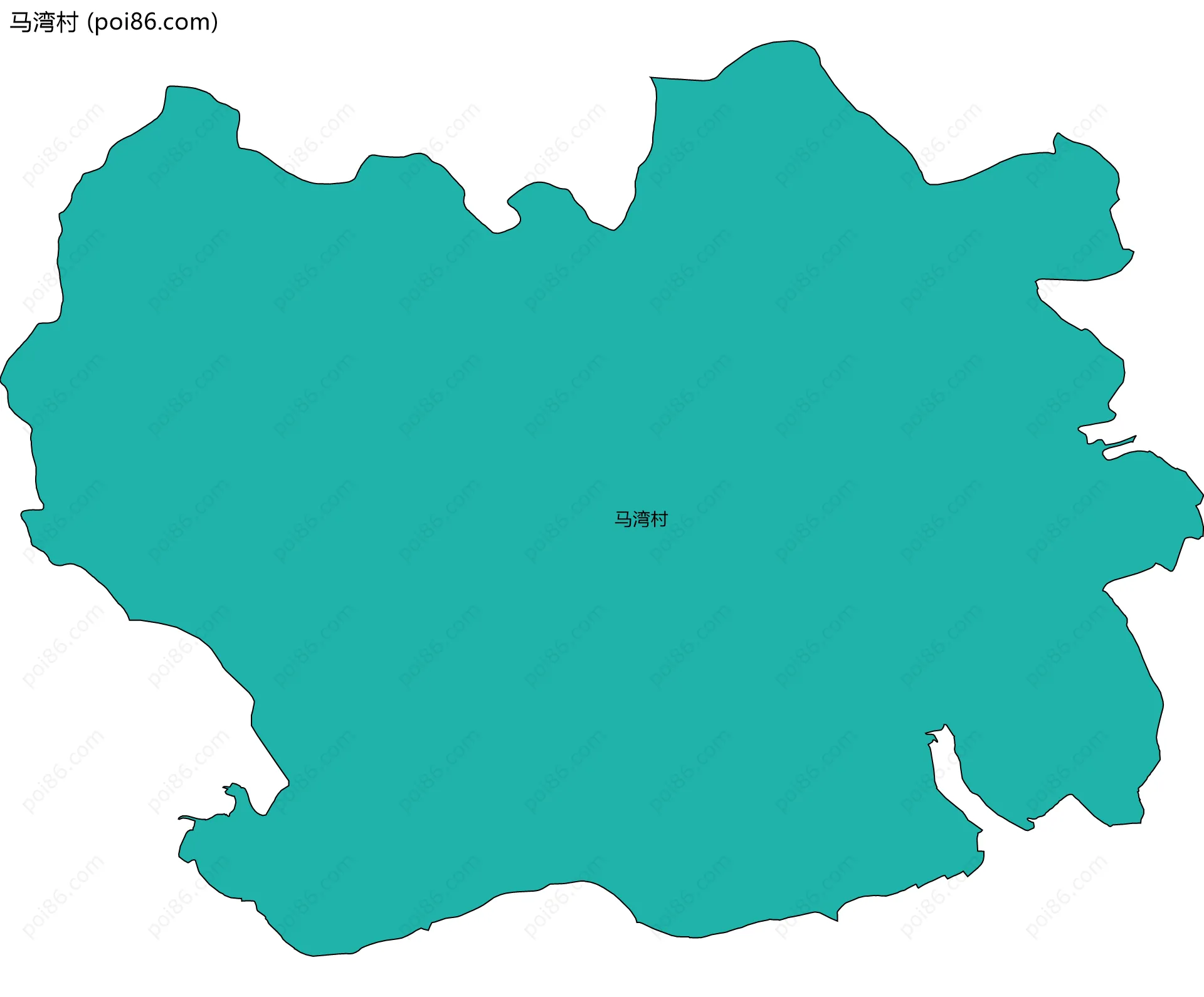 马湾村边界地图