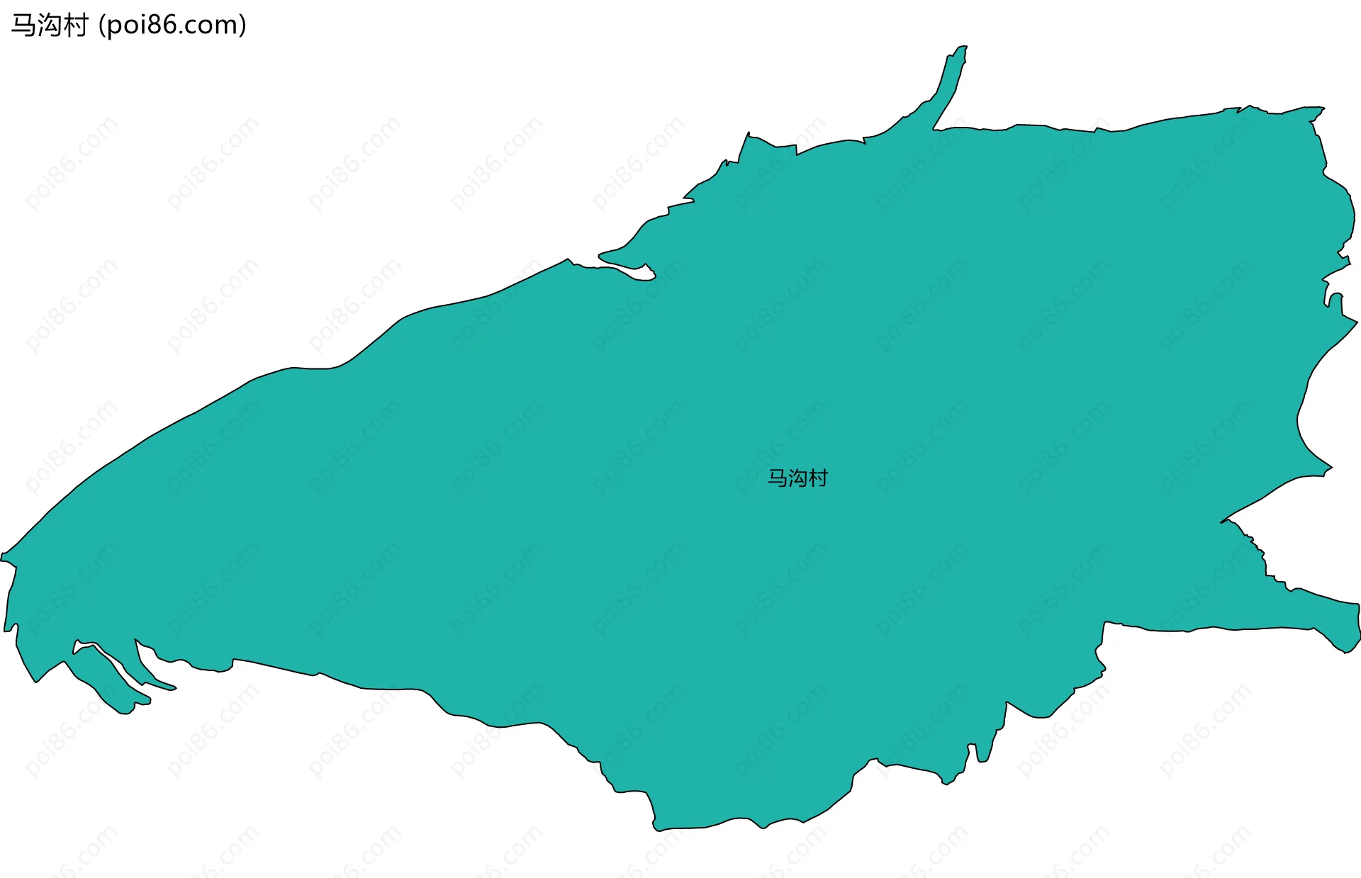 马沟村边界地图