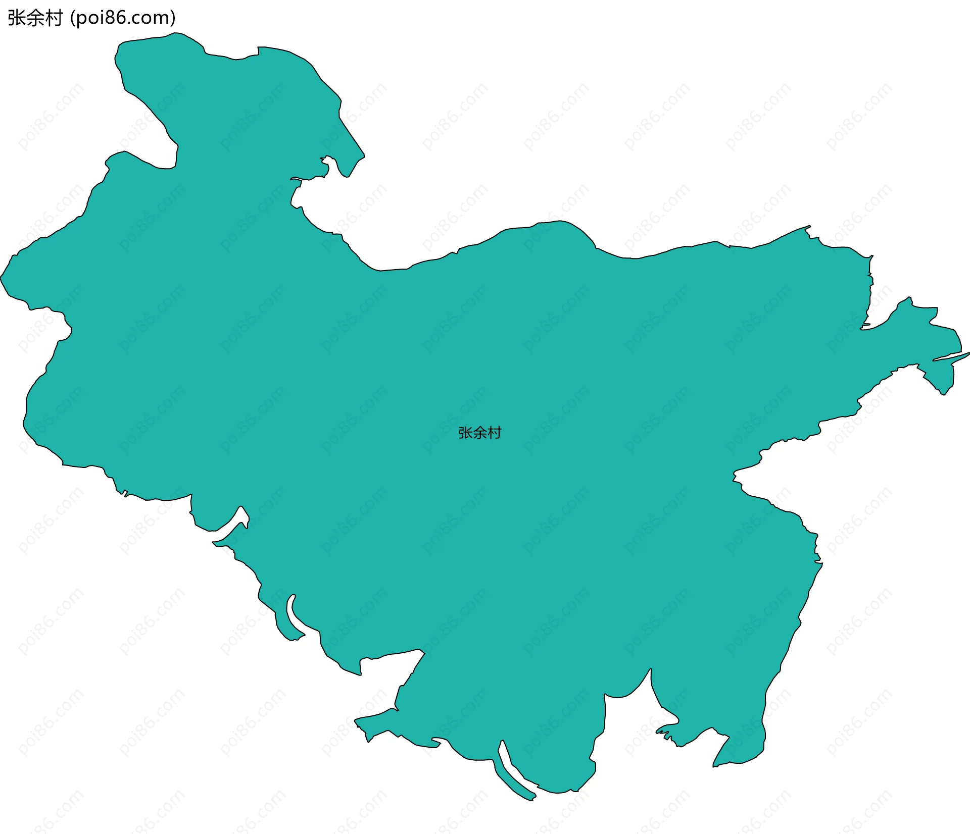 张余村边界地图