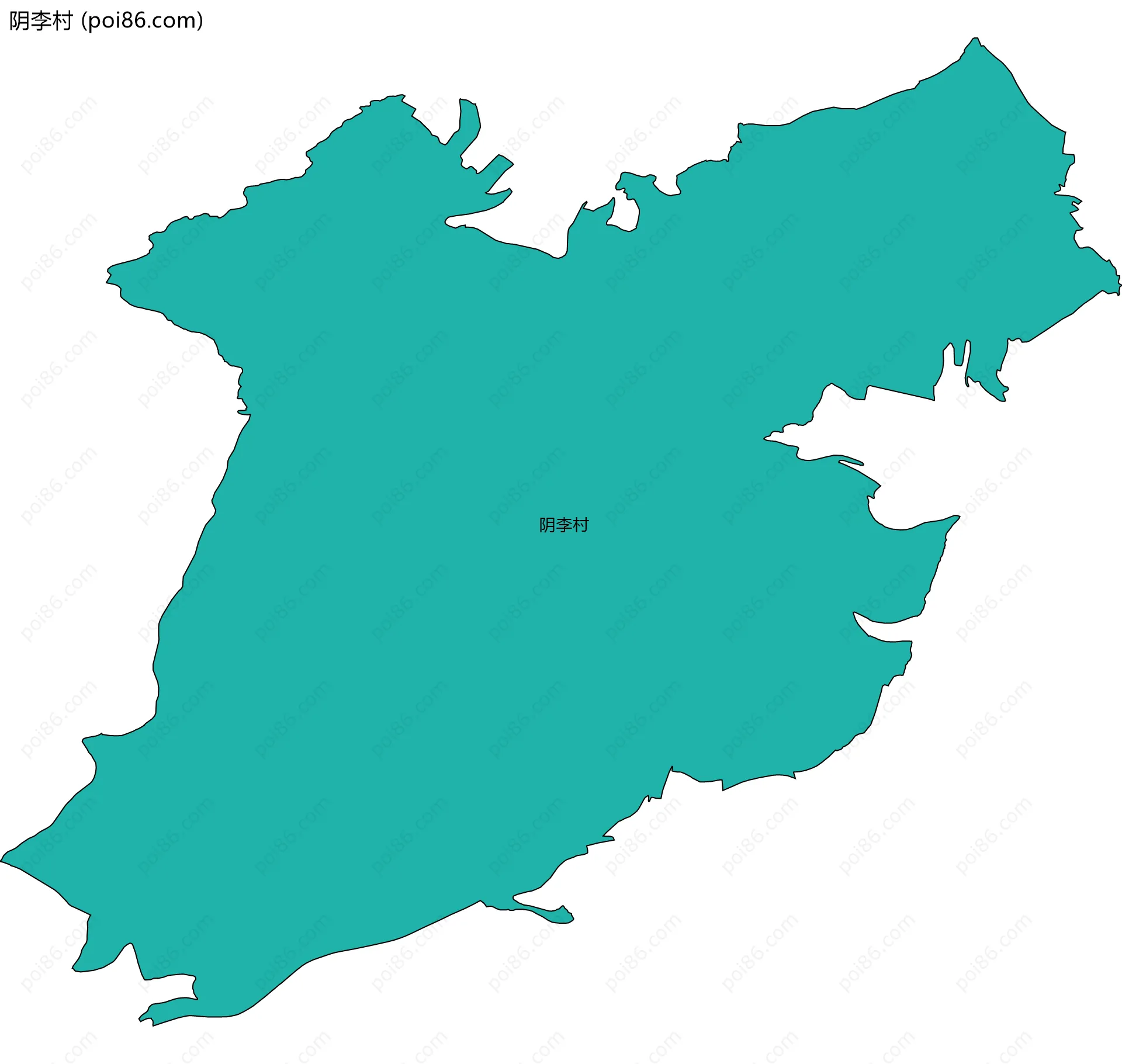 阴李村边界地图