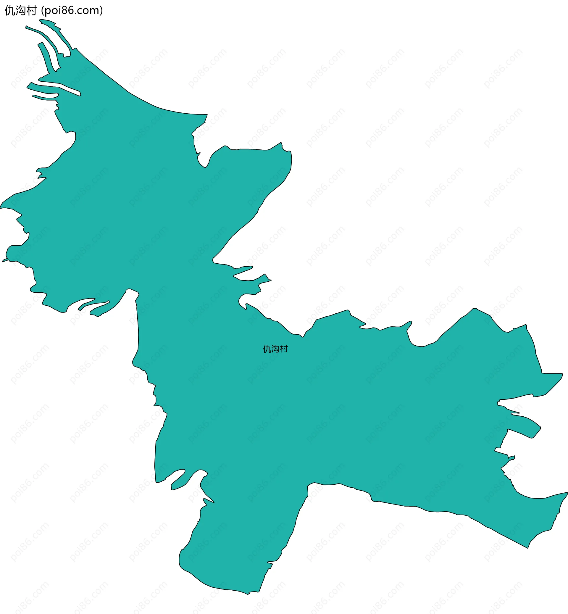 仇沟村边界地图