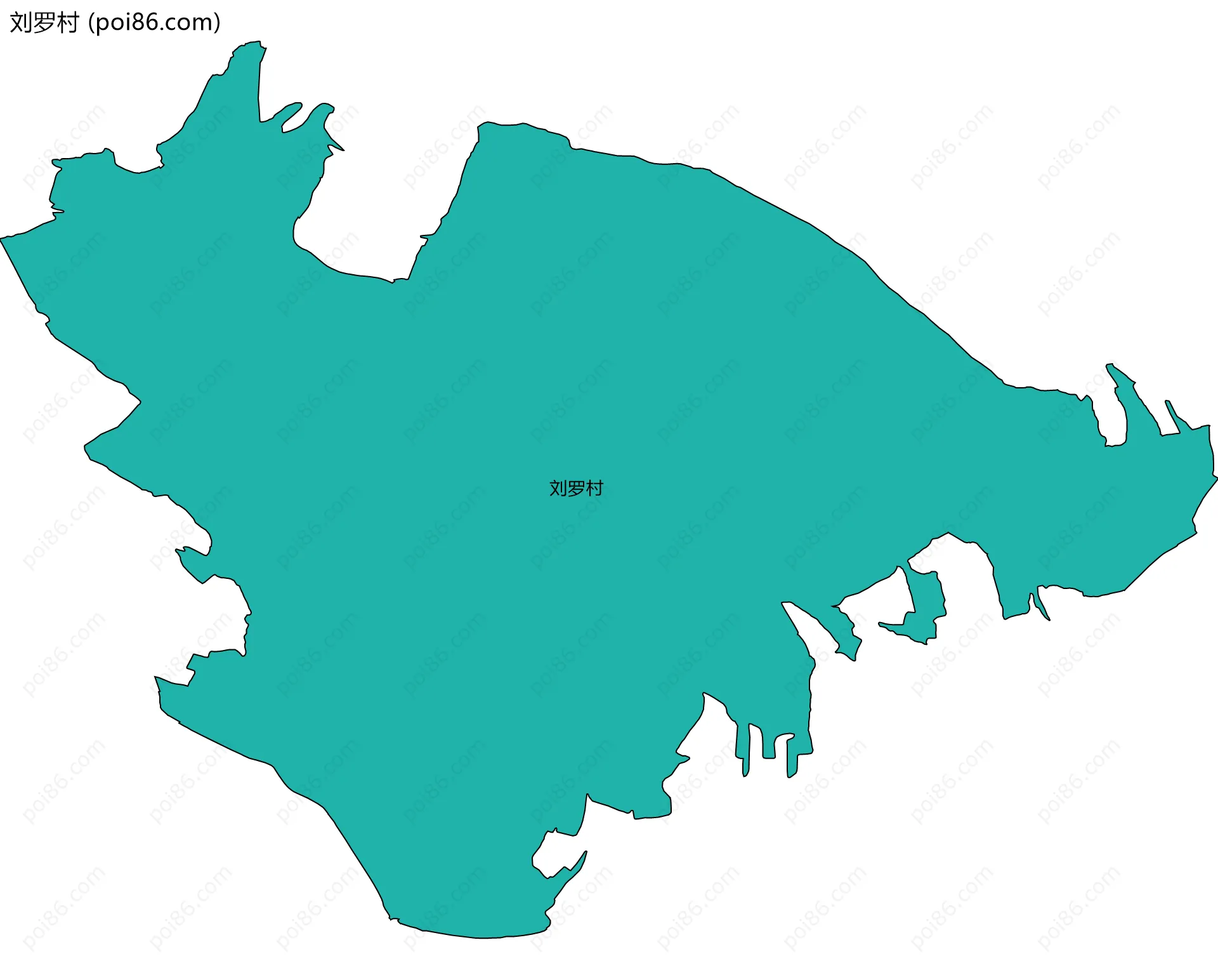 刘罗村边界地图