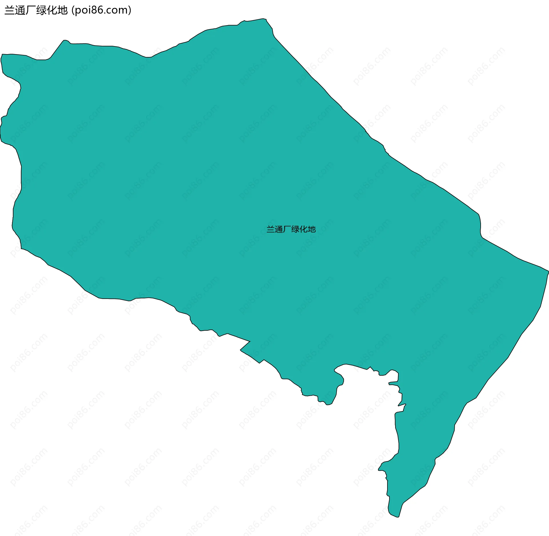 兰通厂绿化地边界地图