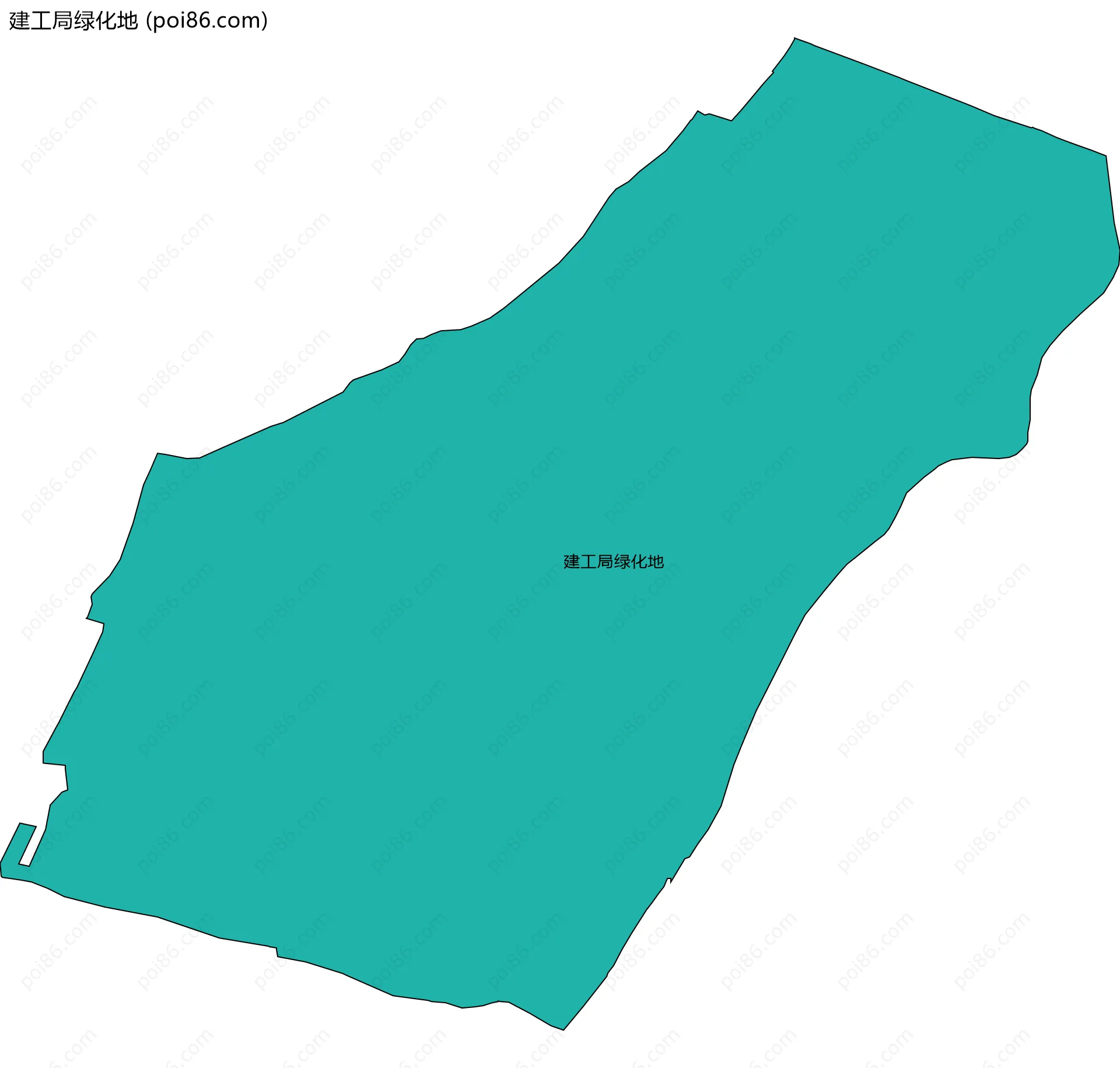 建工局绿化地边界地图