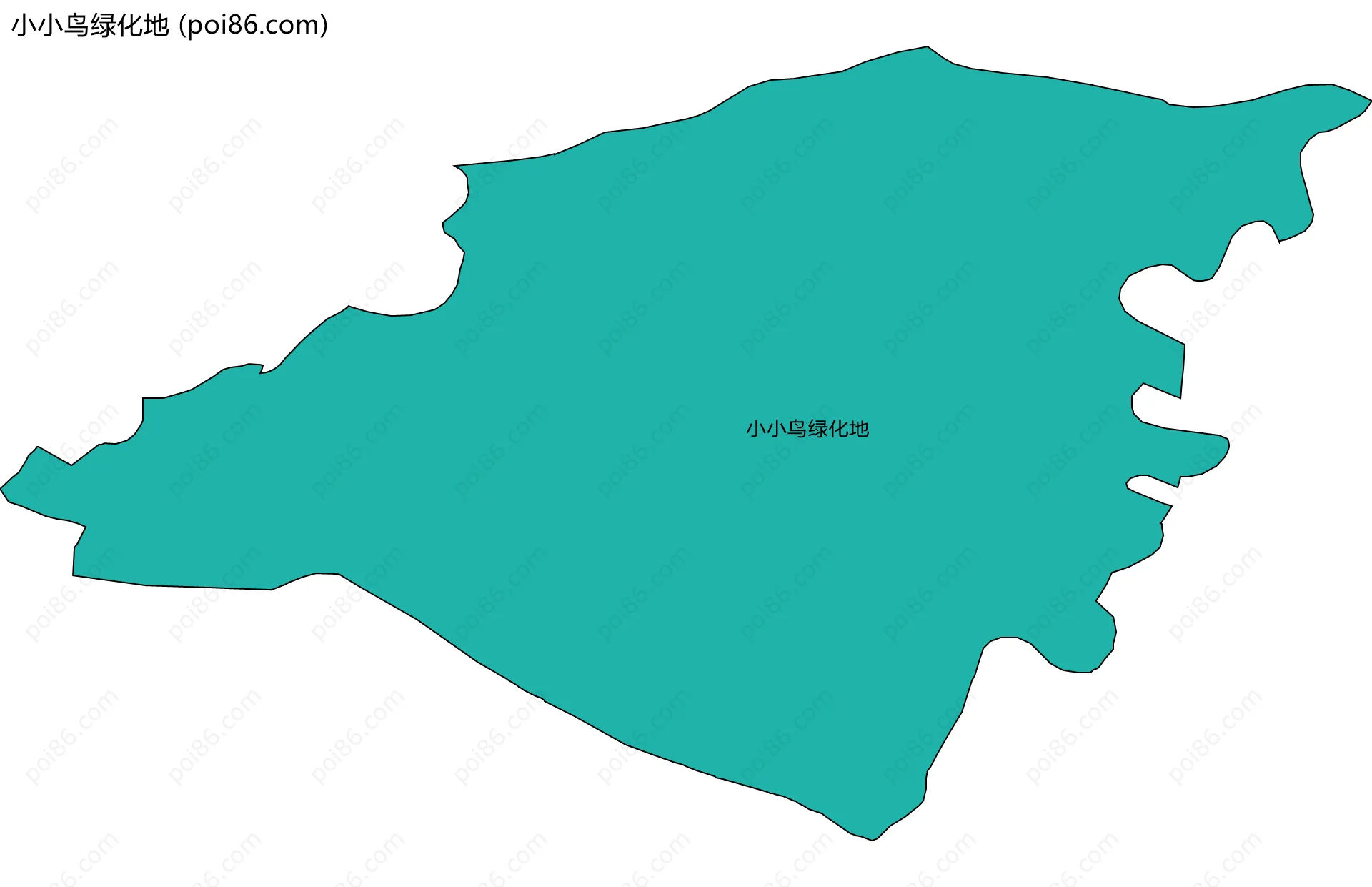 小小鸟绿化地边界地图
