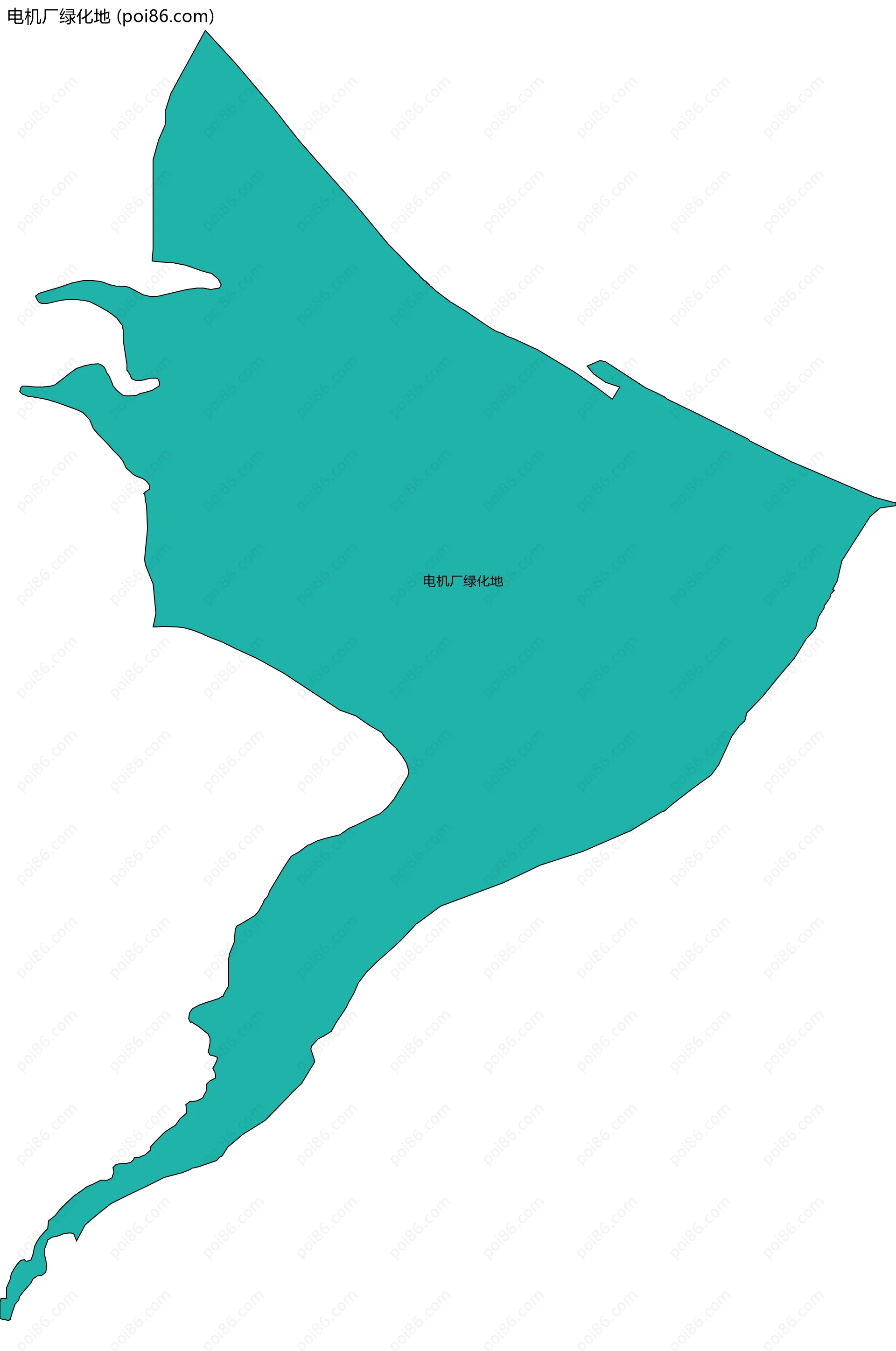 电机厂绿化地边界地图